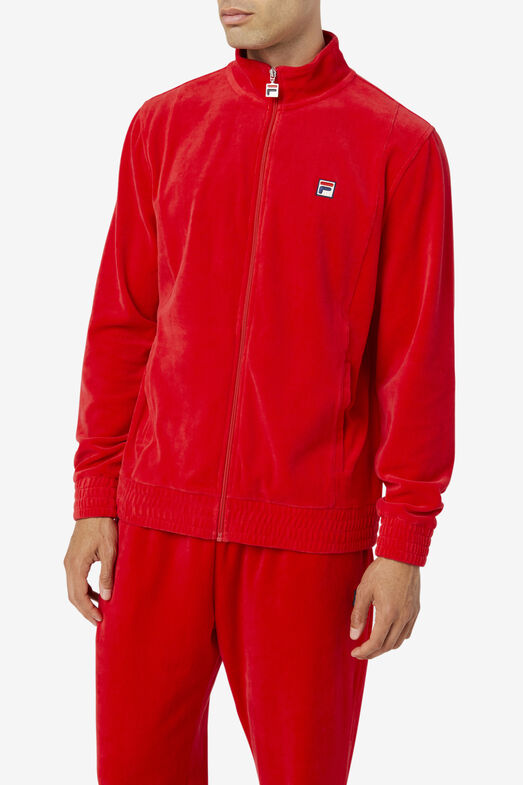 Men's Zip Up Velour Jacket