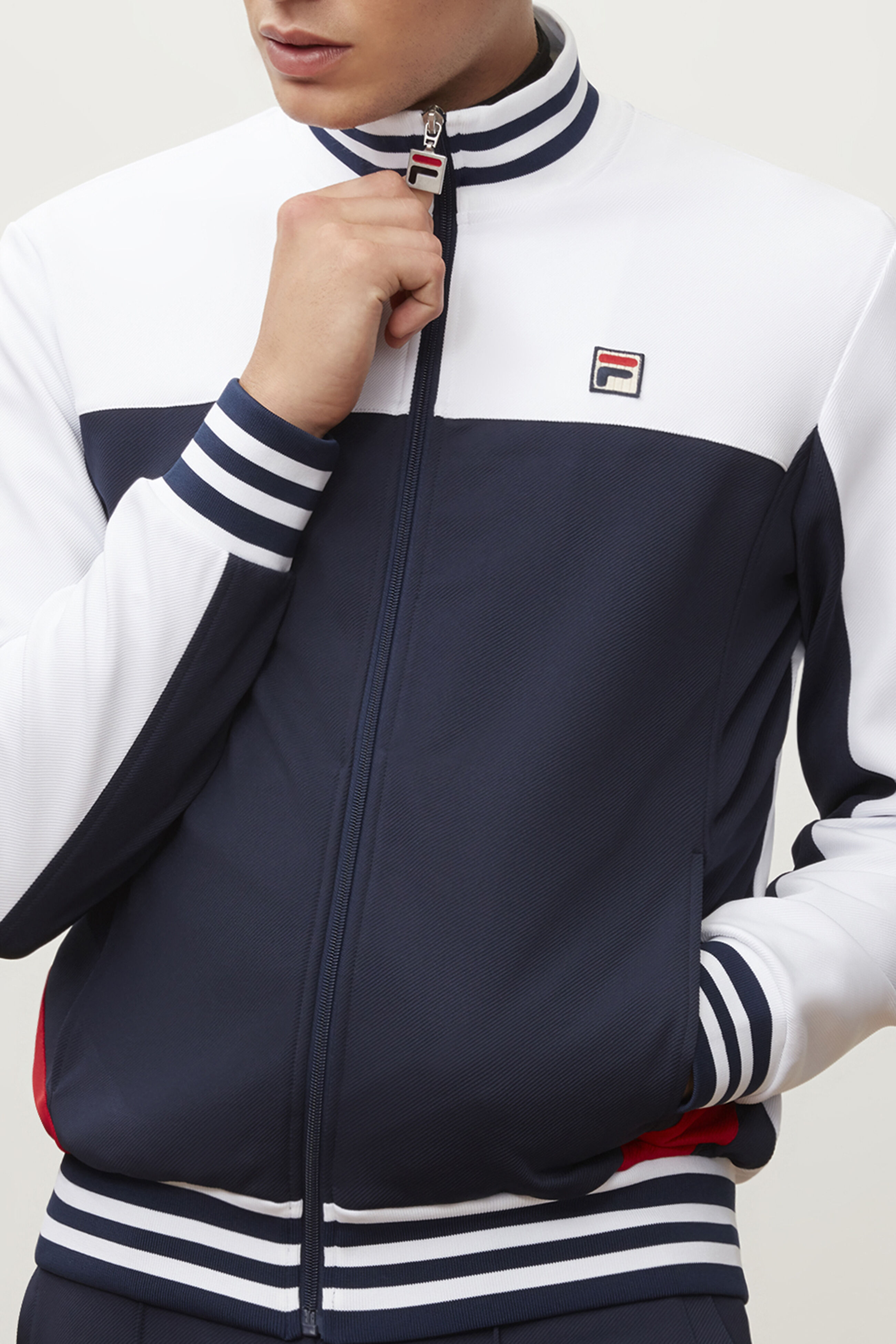 Fila tiebreaker shop track jacket