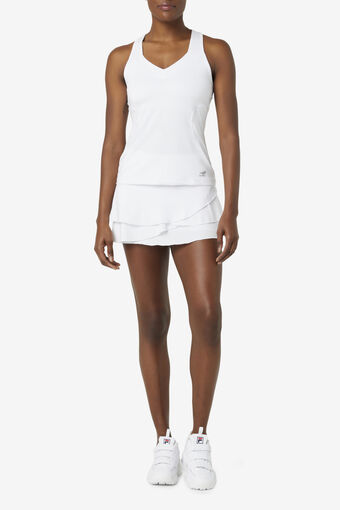 PICKLEBALL HALTER TANK/WHITE/Small