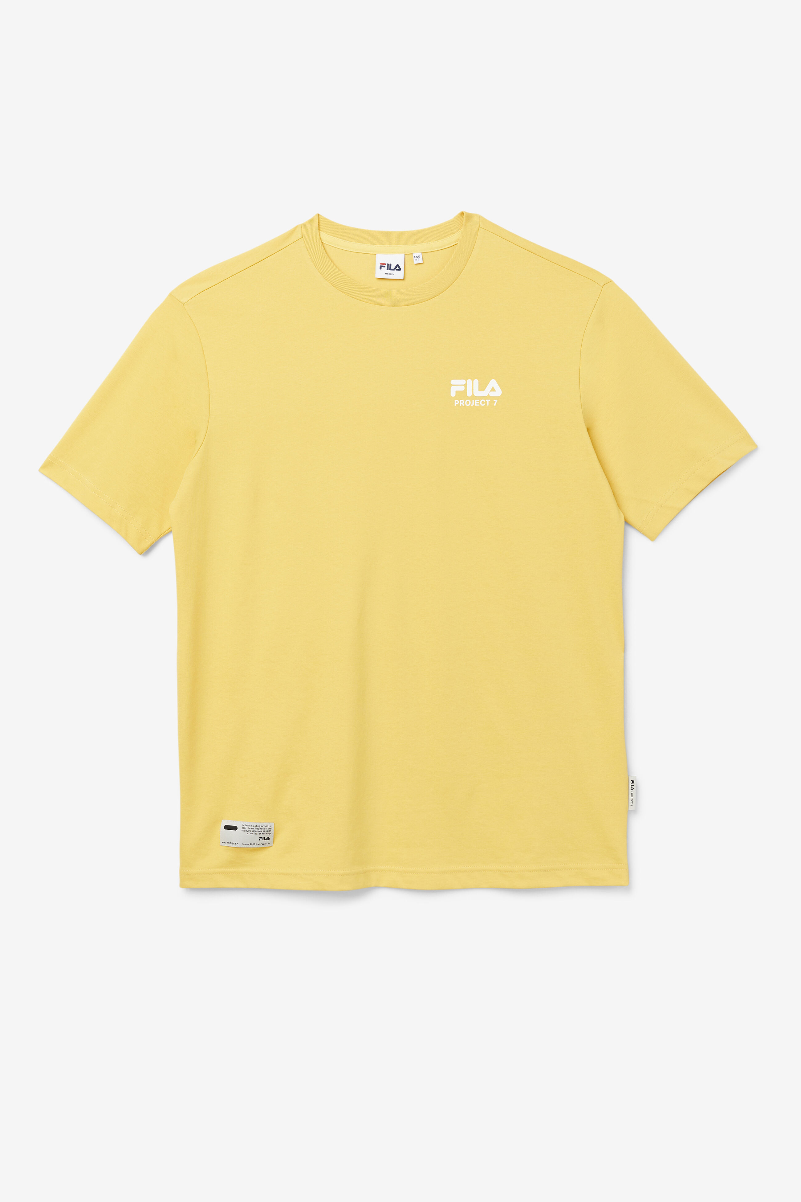 Yellow fila shirt mens on sale