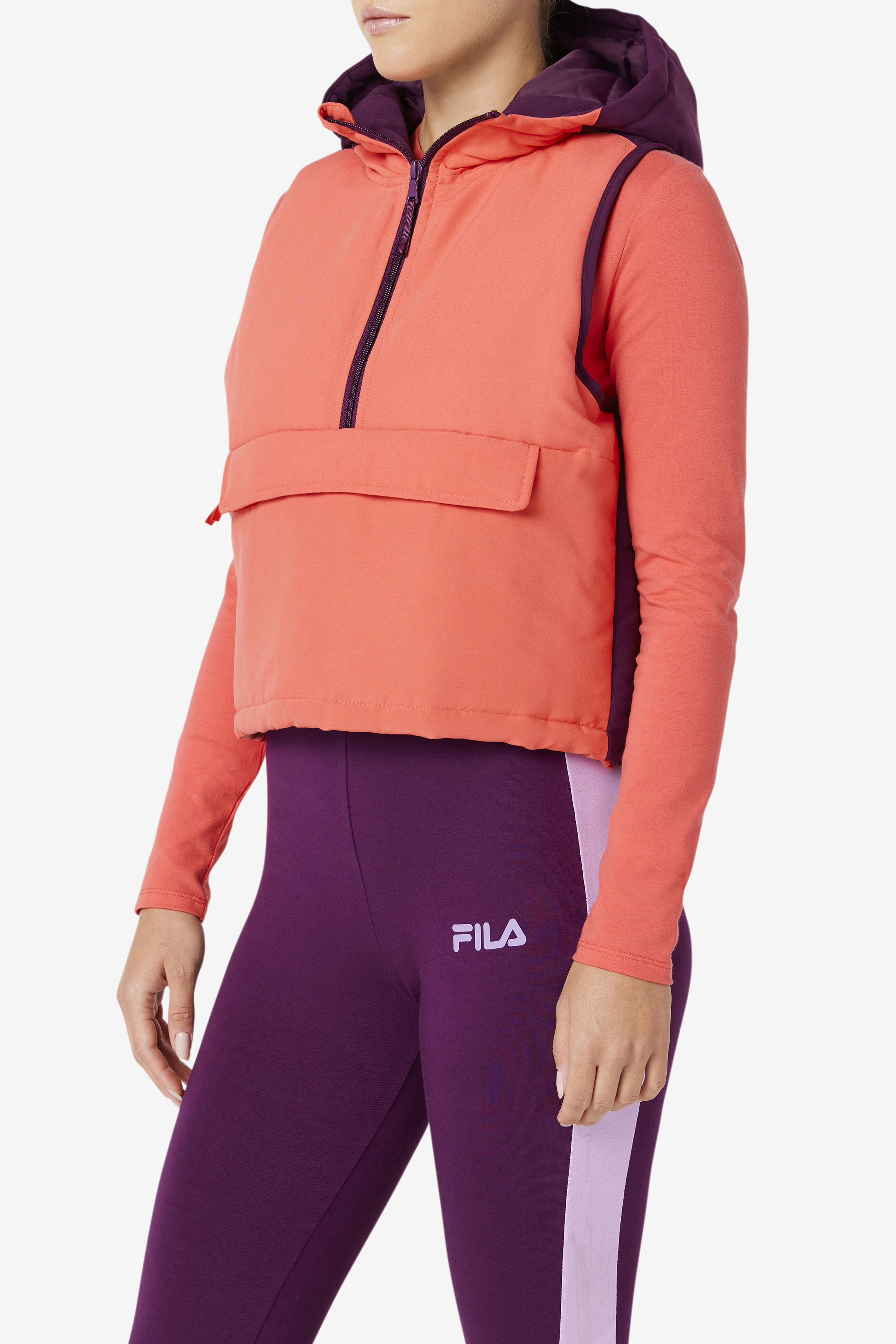 Nevaeh Half Zip Women s Vest Jacket Fila