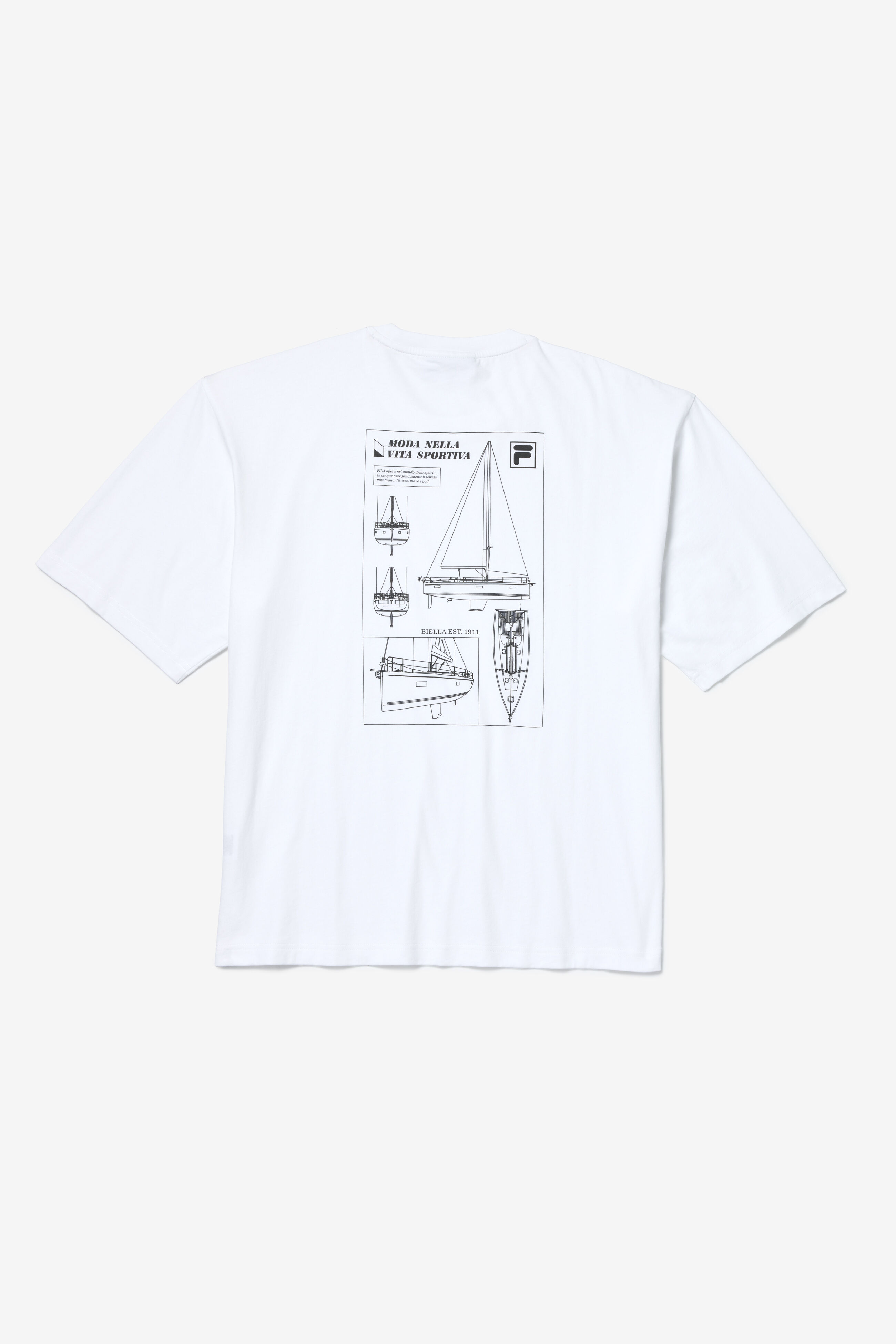 ■FILA■ Summer Graphic T-ShirtFS2RSH2403XRED 1100FS2RSH2403 Graphic Off-shore Tee | Fila