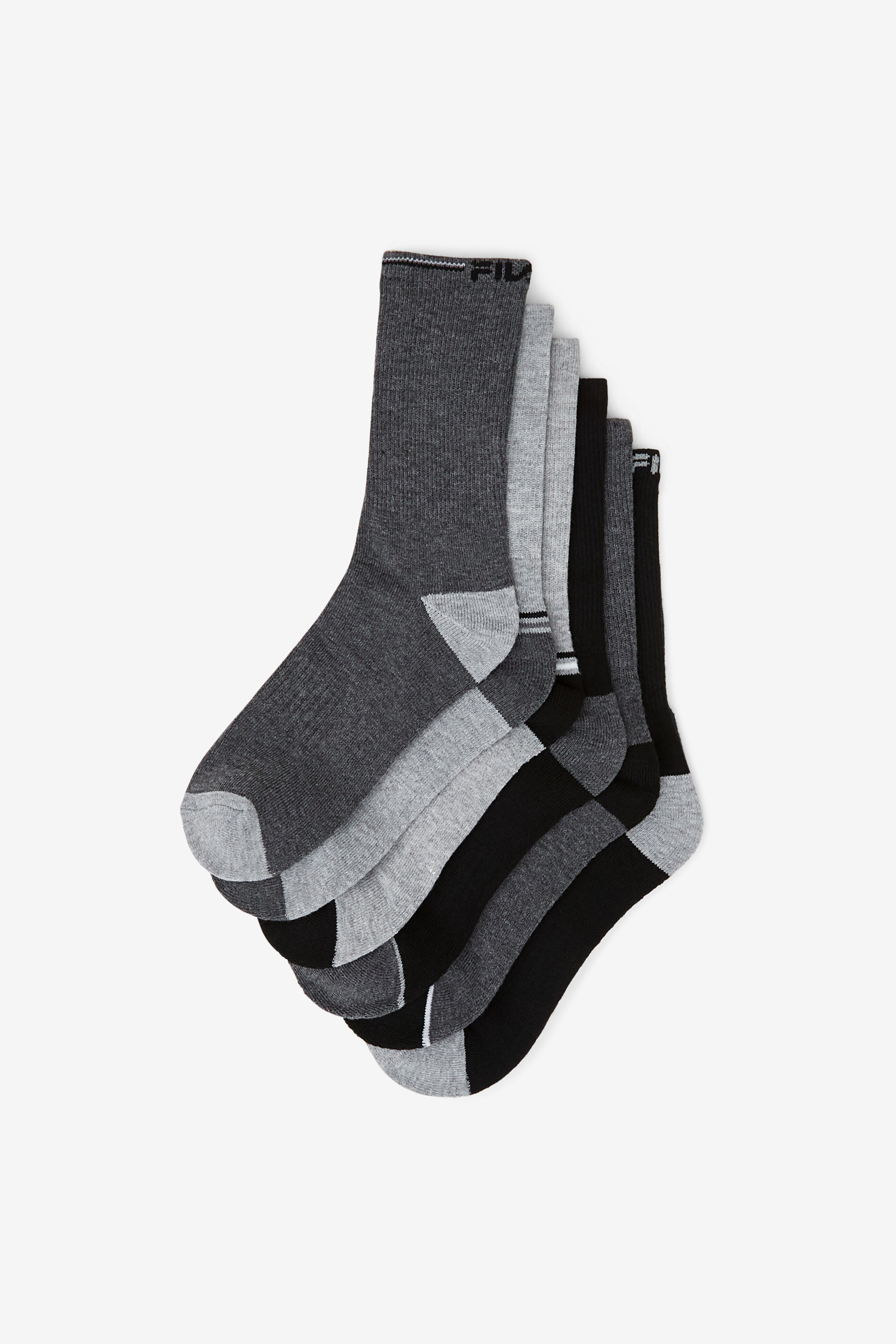 Kids Crew Sock 6 pack Socks Hats Accessories Fila