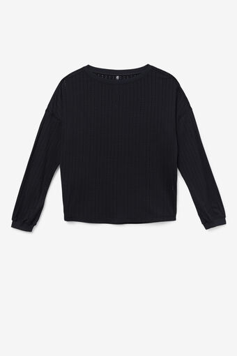 FI-LUX LONG SLEEVE TOP/BLACK/Medium