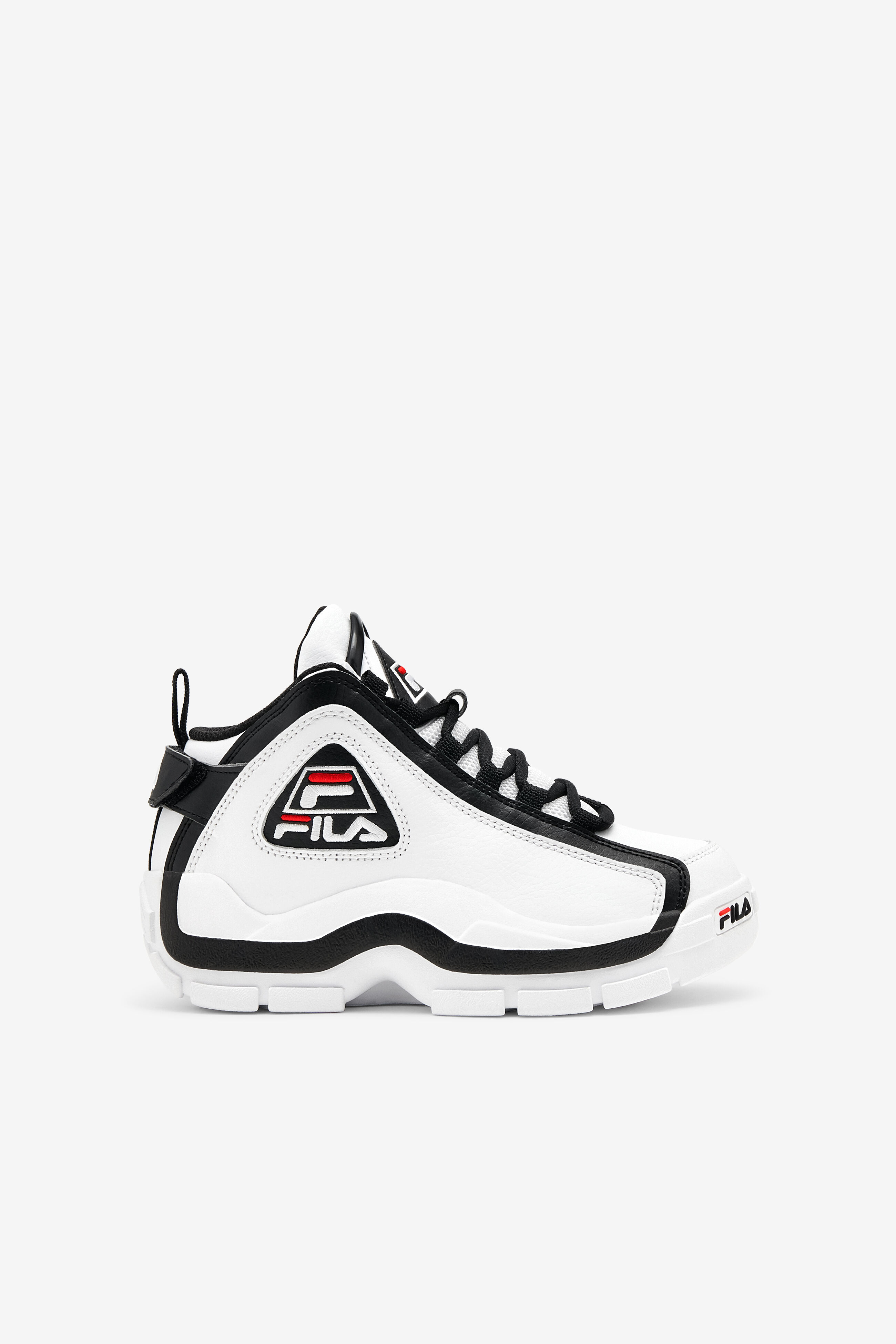 Fila white shop and black sneakers