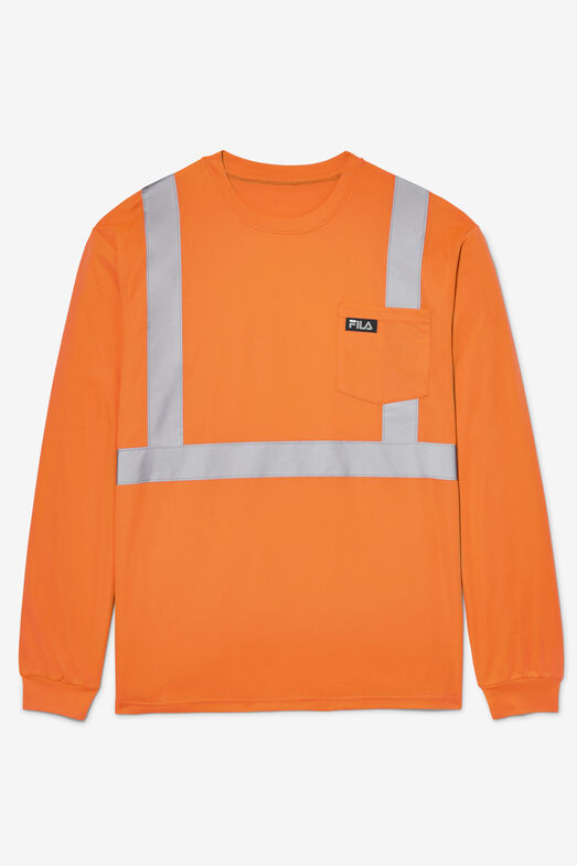 HI VIS L/S POCKET TOP