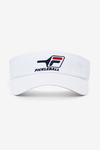 PICKLEBALL VISOR/WHT/CRED/1 Size