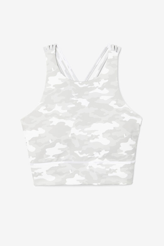UPLIFT HIGH NECK SPORTS BRA/WHTCAMO/1XLarge