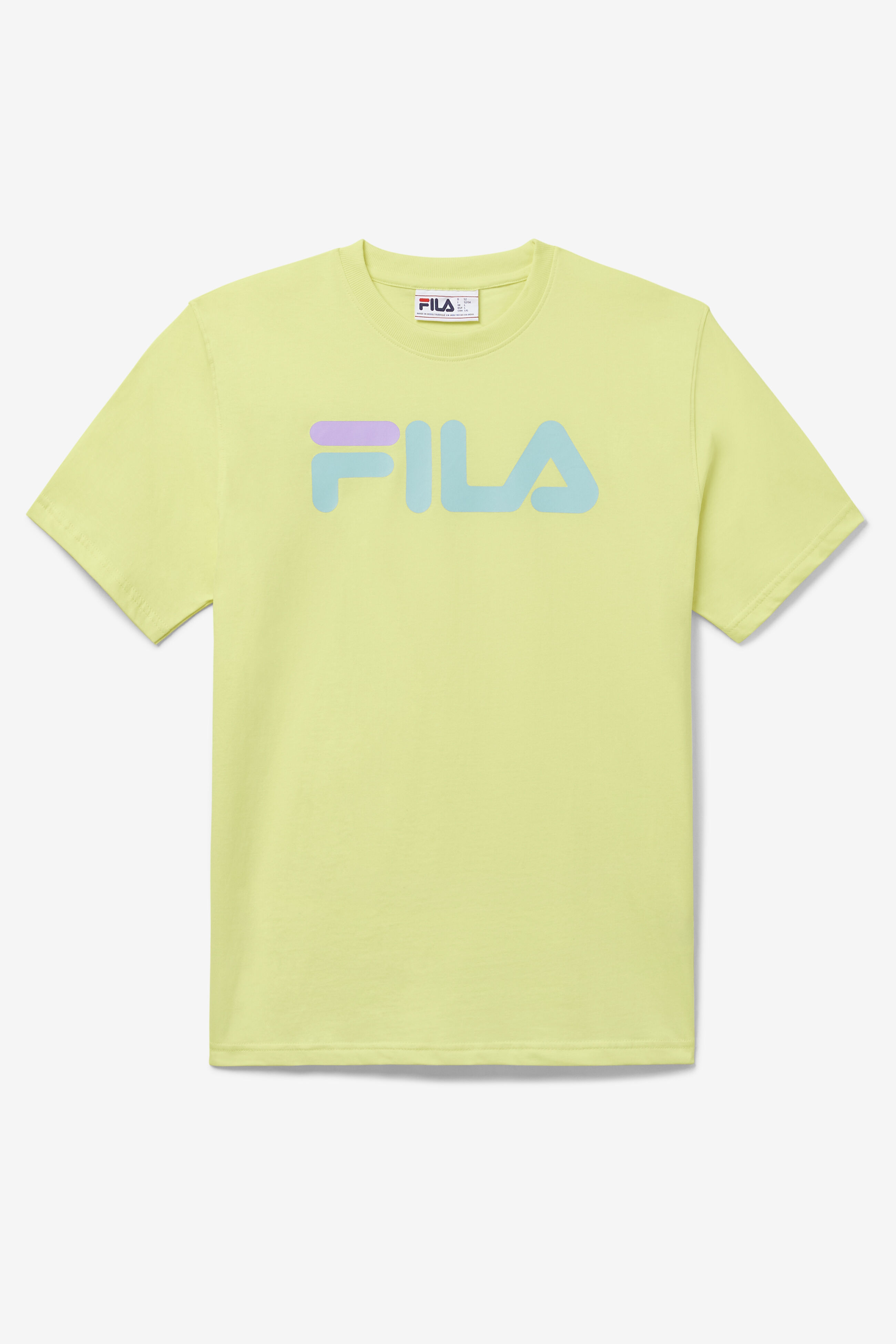 Yellow fila shop t shirt mens