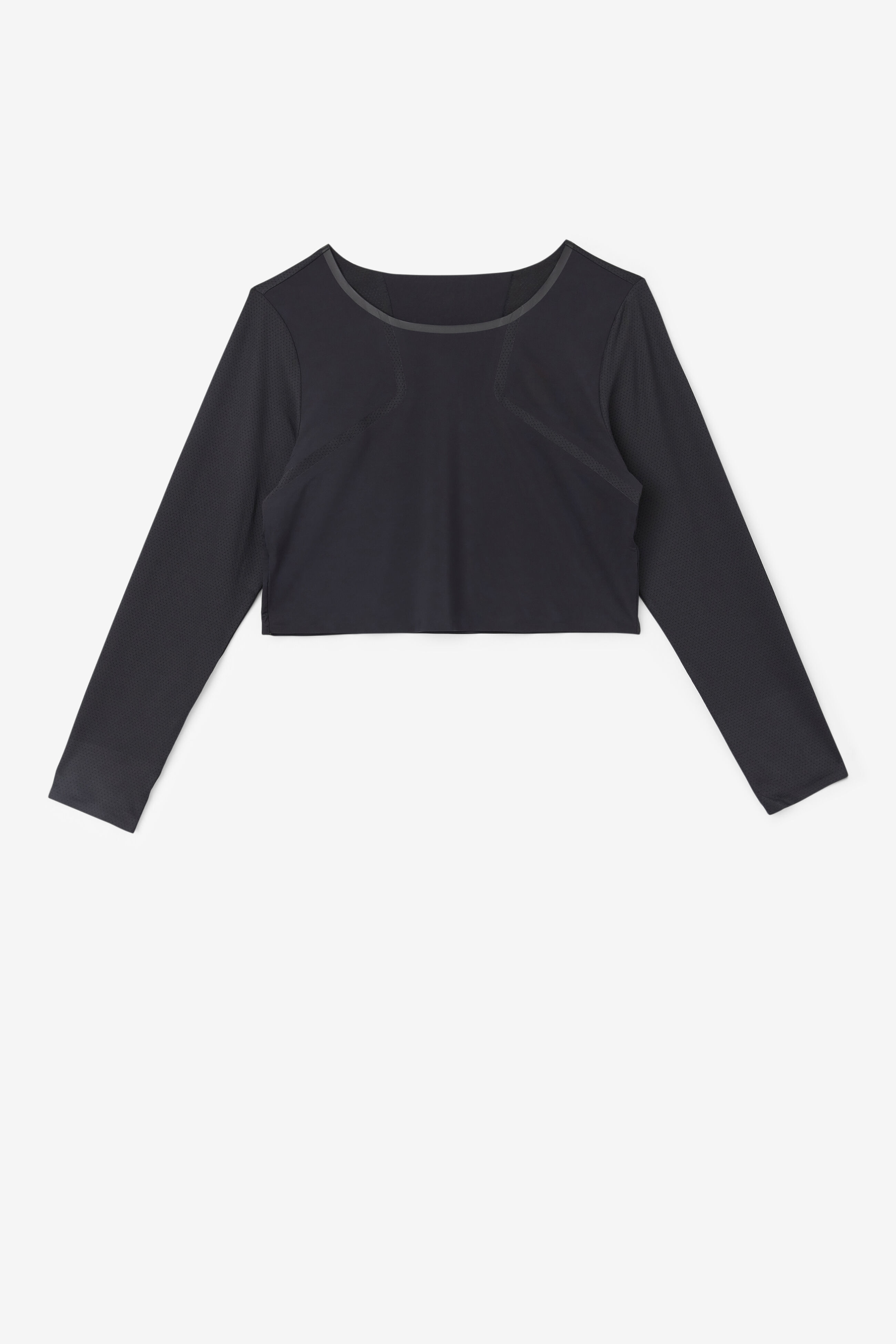 Uplift Long Sleeve Plus Size Workout Crop Top Fila