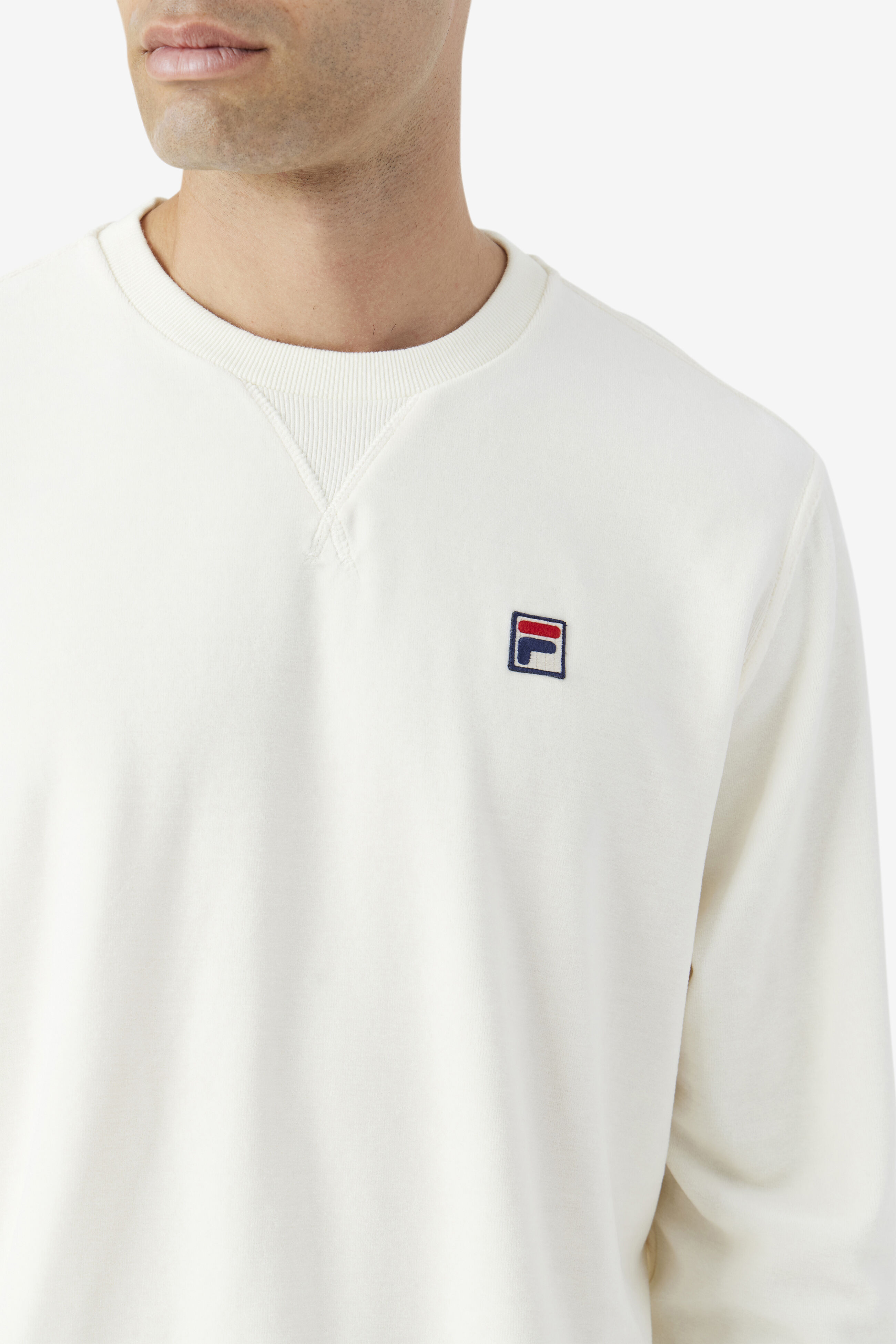 Earl Men s Long Sleeve Velour Crewneck Fila