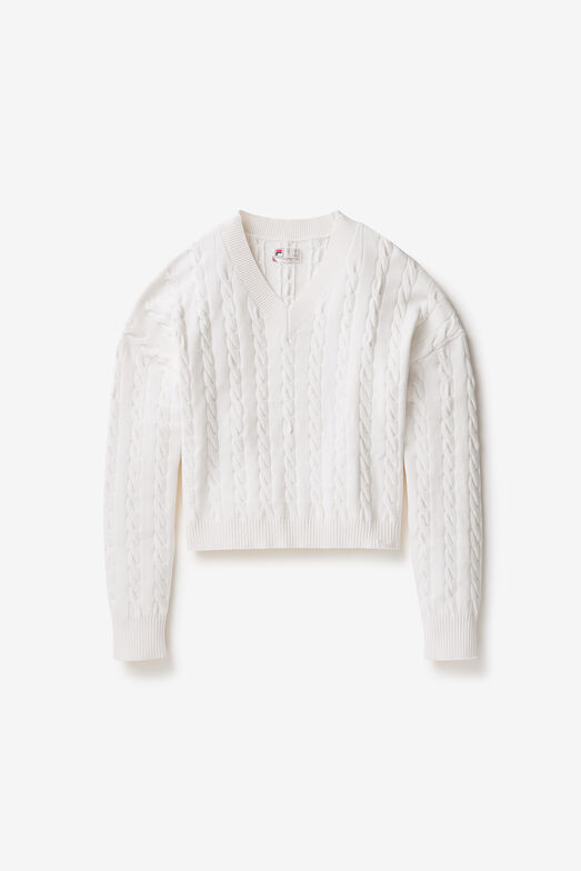 BASELINE CHNKY V-NECK SWEATER