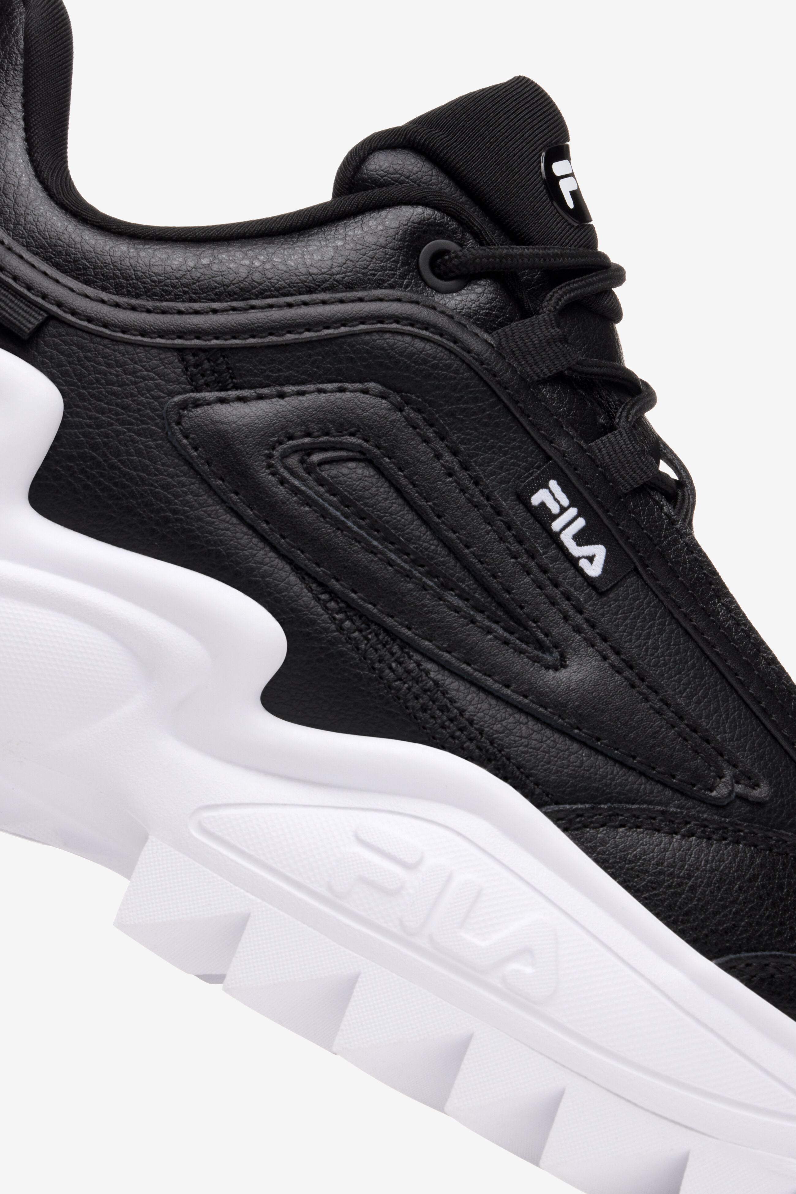 Fila platform shoes black store