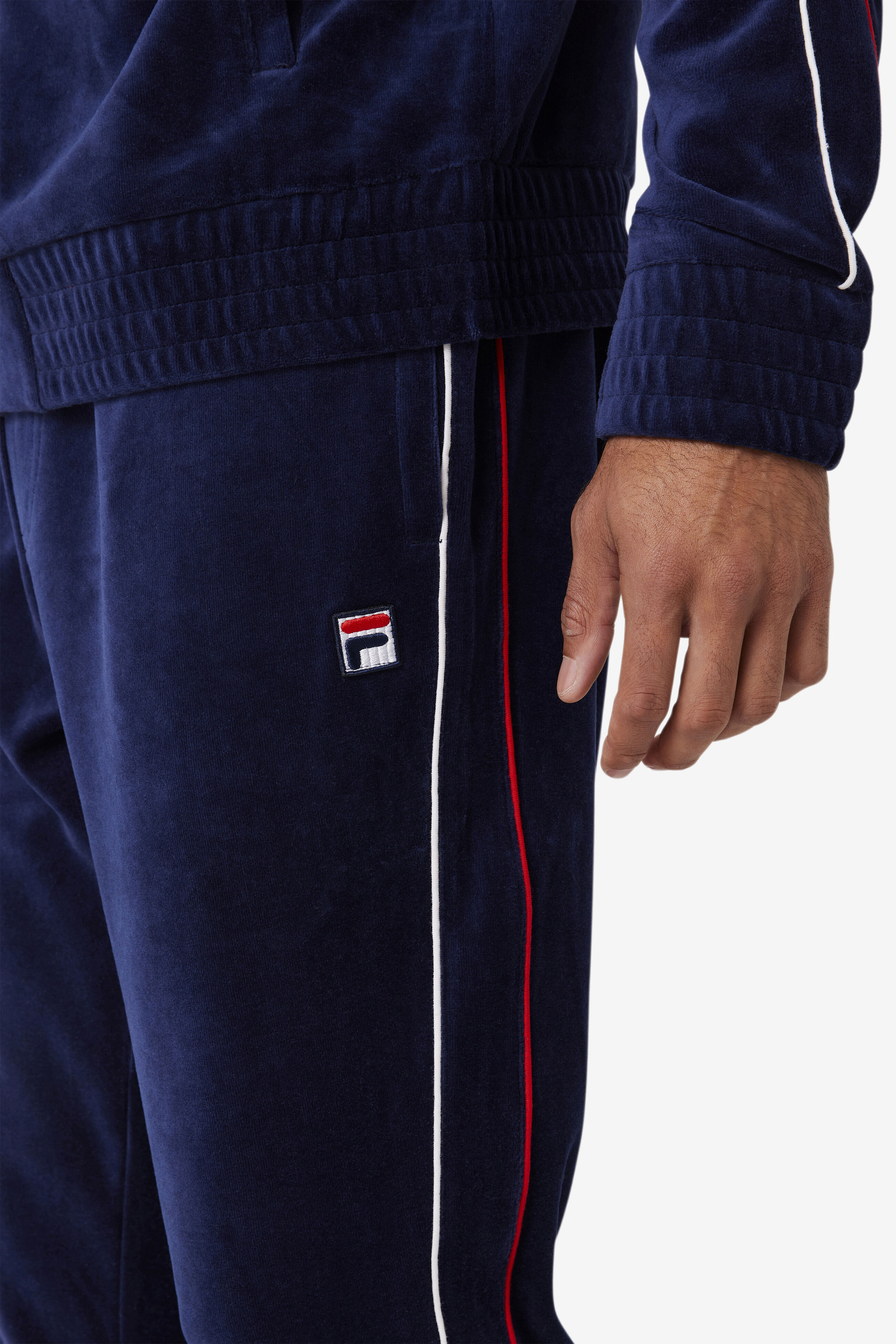 Fila velour clearance track pants
