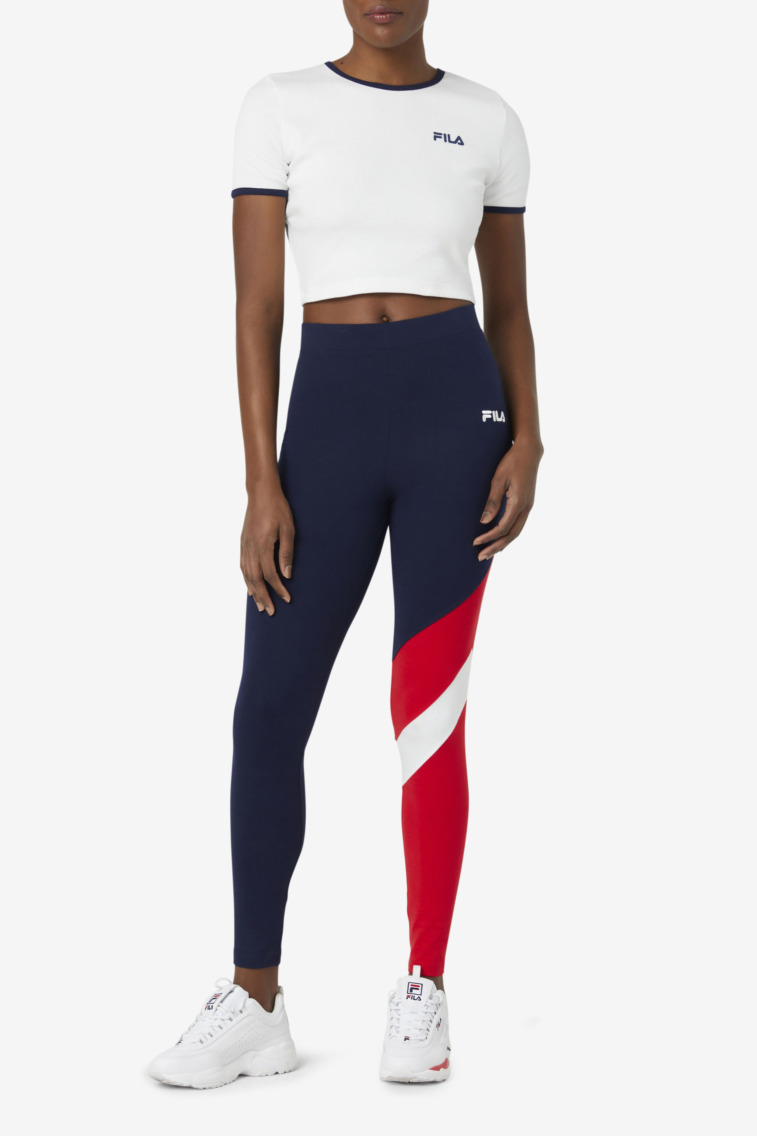 Fila leggings and hotsell crop top