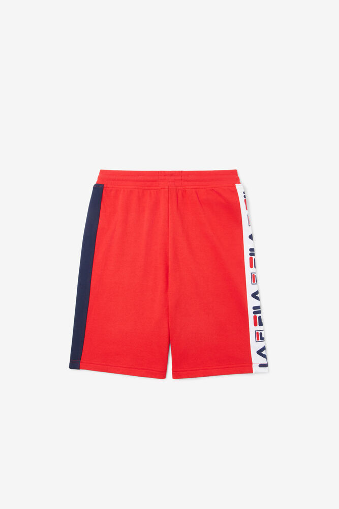 LOGO FRENCH TERRY SHORT/RED/L