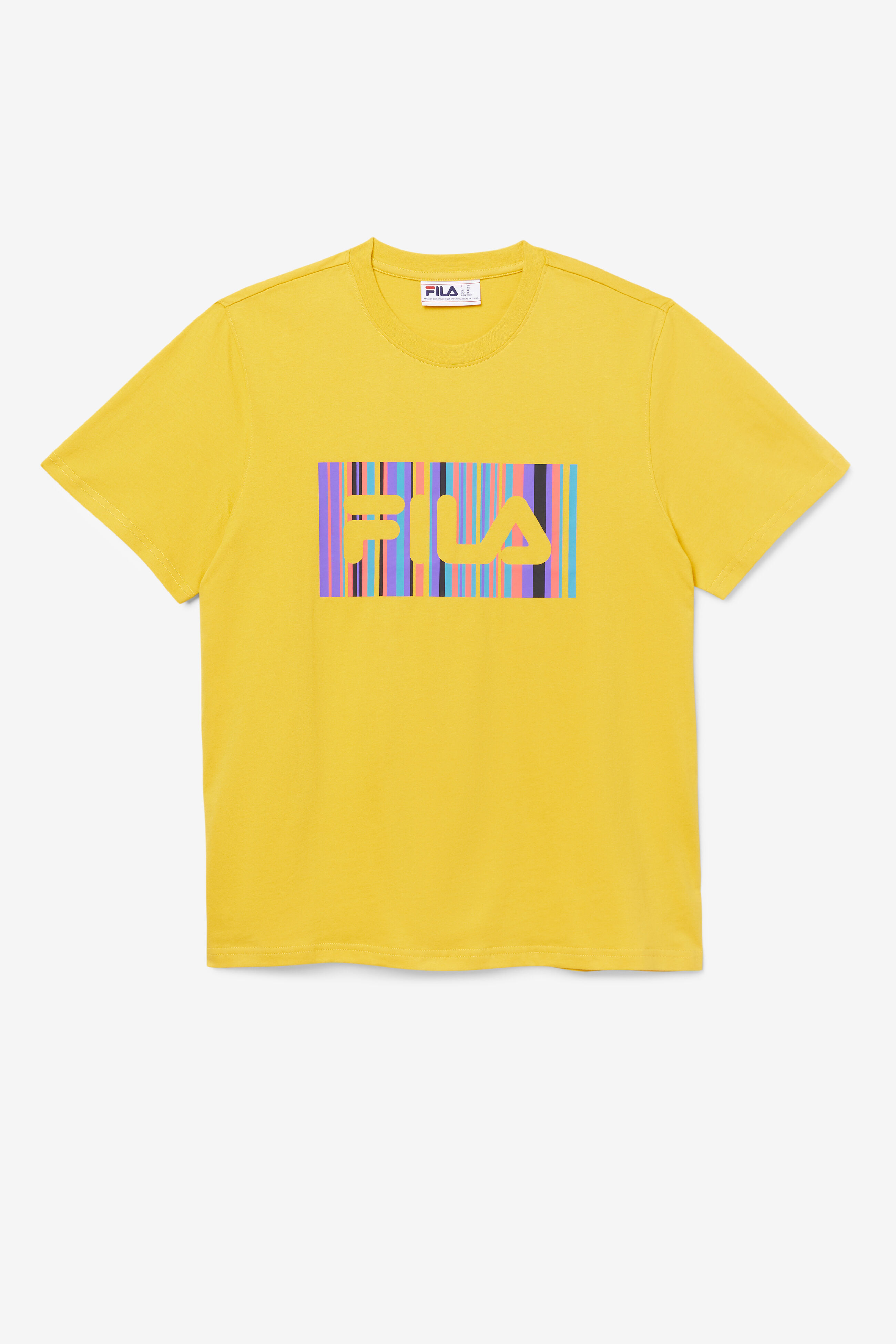 White and gold fila shirt 2025