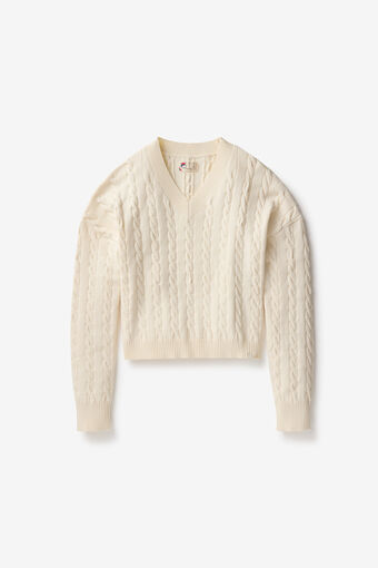 BASELINE CHNKY V-NECK SWEATER