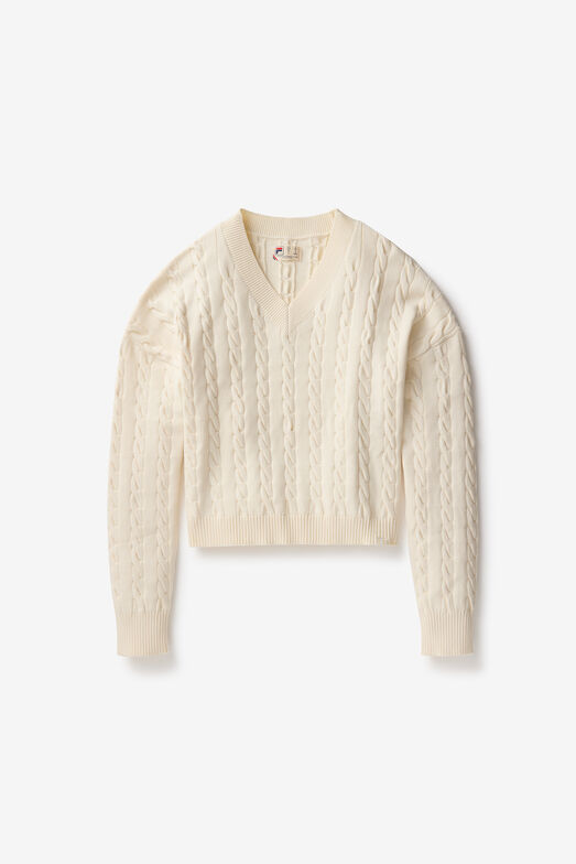 BASELINE CHNKY V-NECK SWEATER