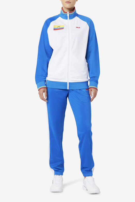 ECUADOR TRACK PANT/PBLU/WHT/FRED/Triple Extra Large