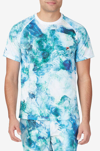 SHORT SLEEVE PRINTED CREW