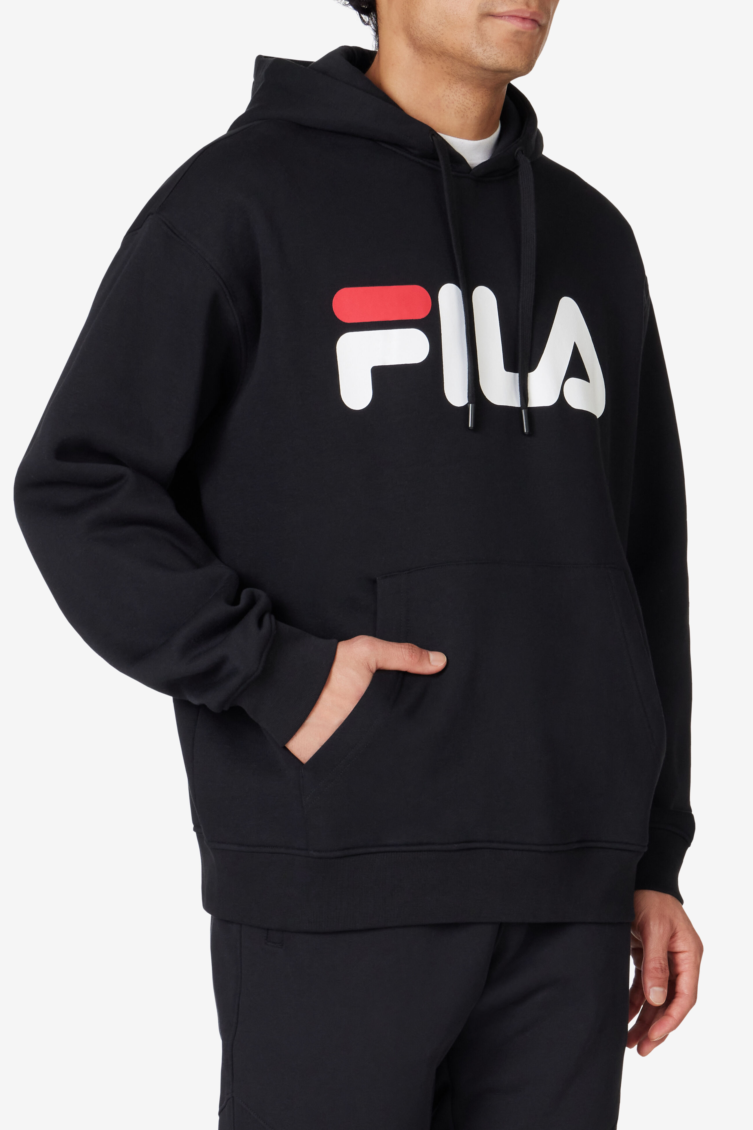 Fila classic logo hoodie deals