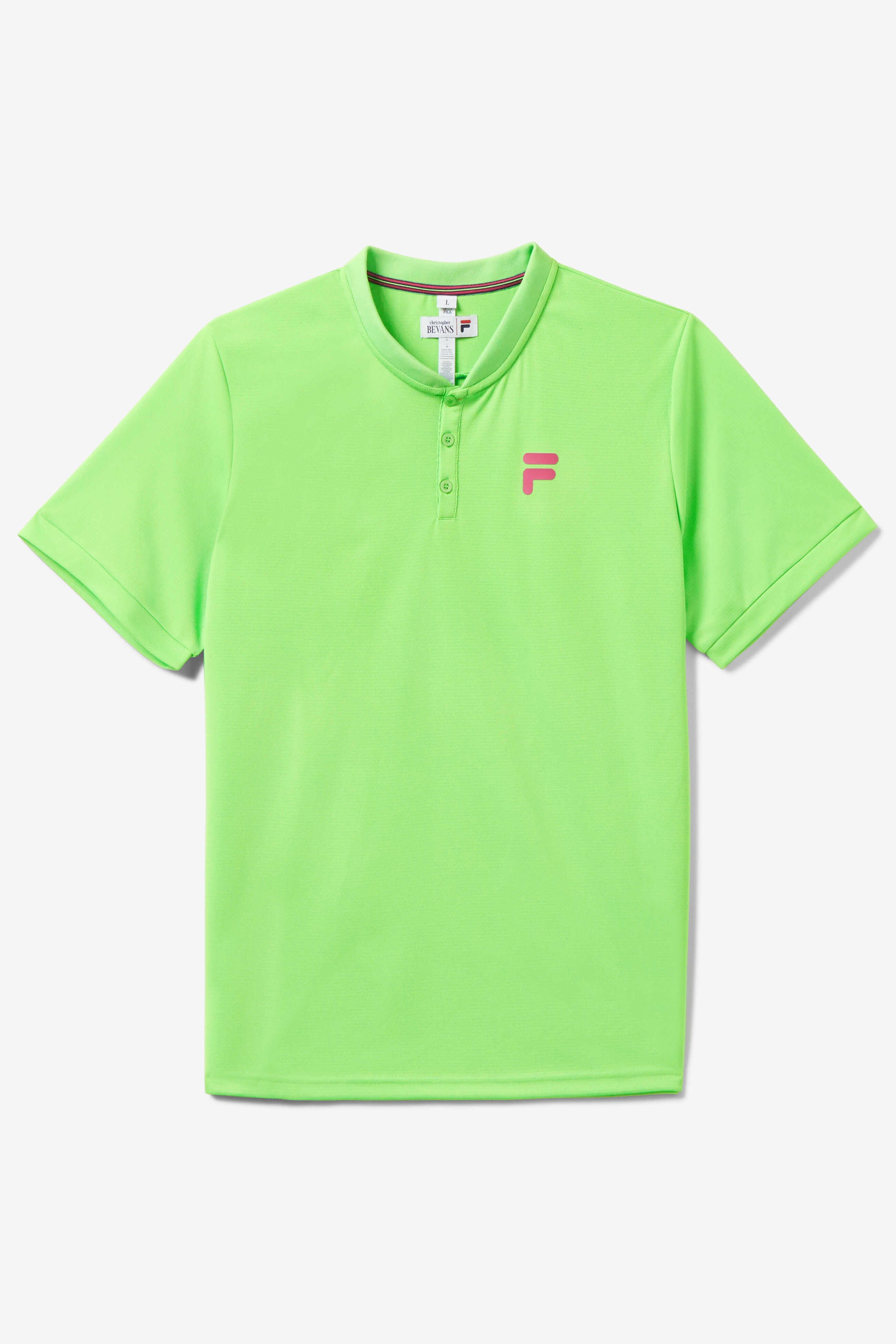 Lime green clearance fila shirt