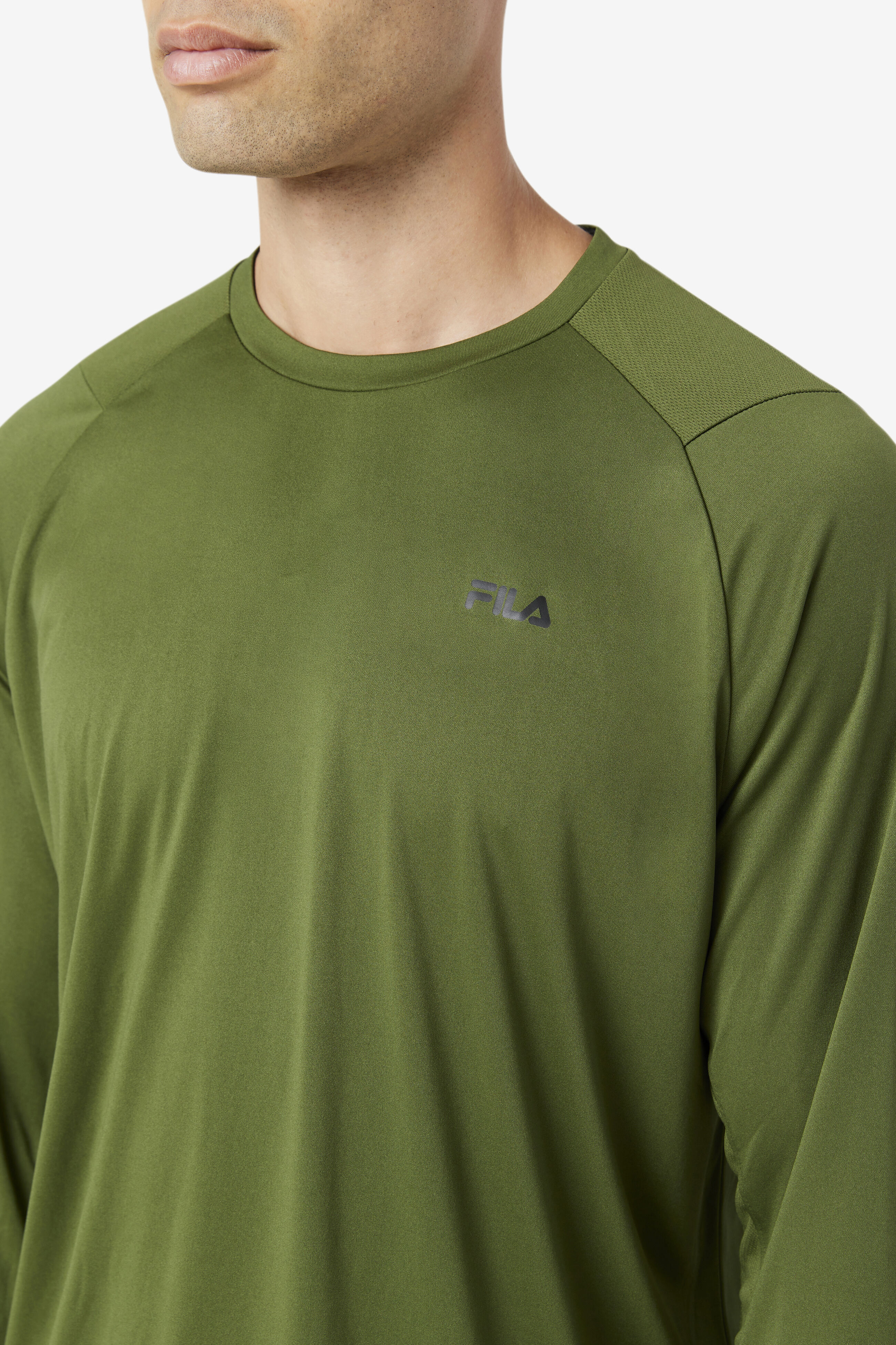 Olive green fila shirt discount