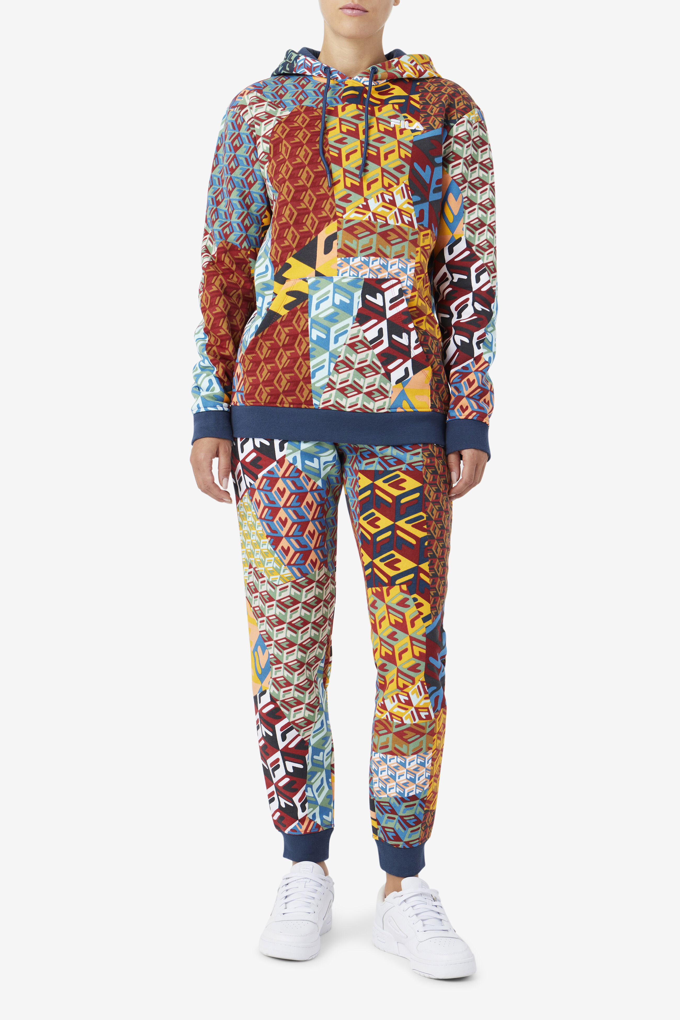 Magdalena Printed Women s Fleece Joggers Fila