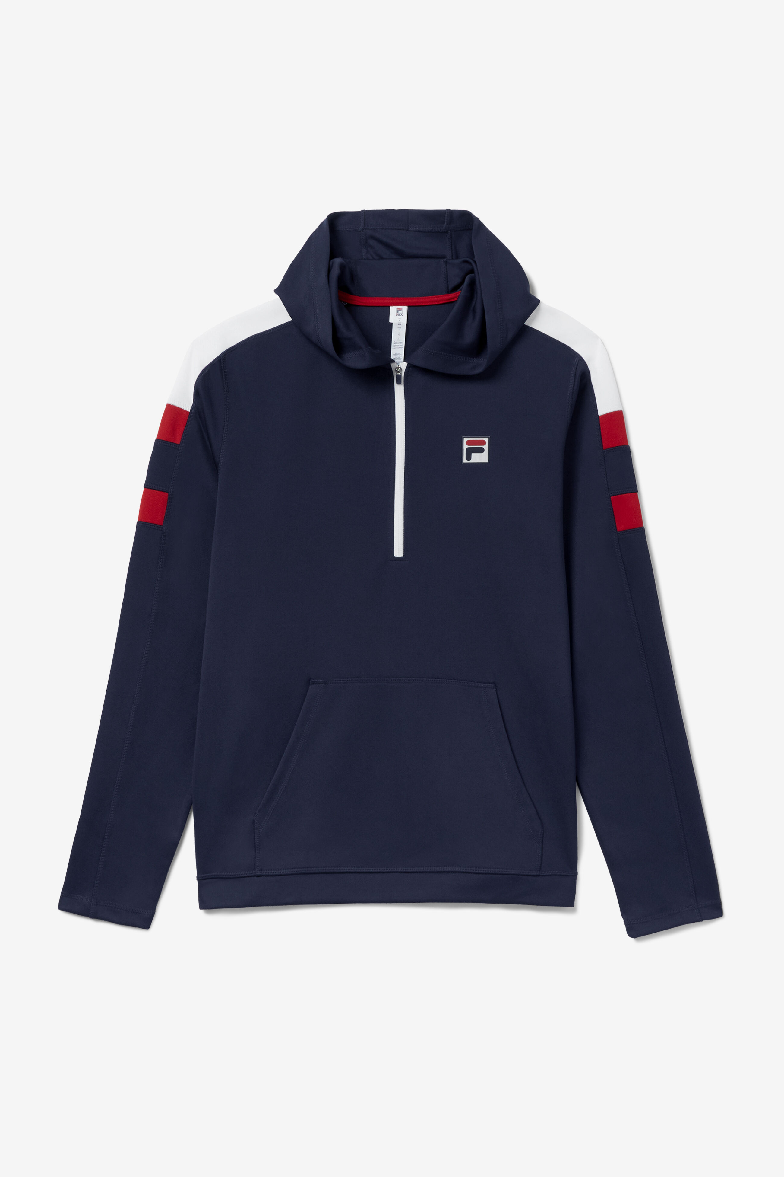 Red white and blue fila hoodie hot sale