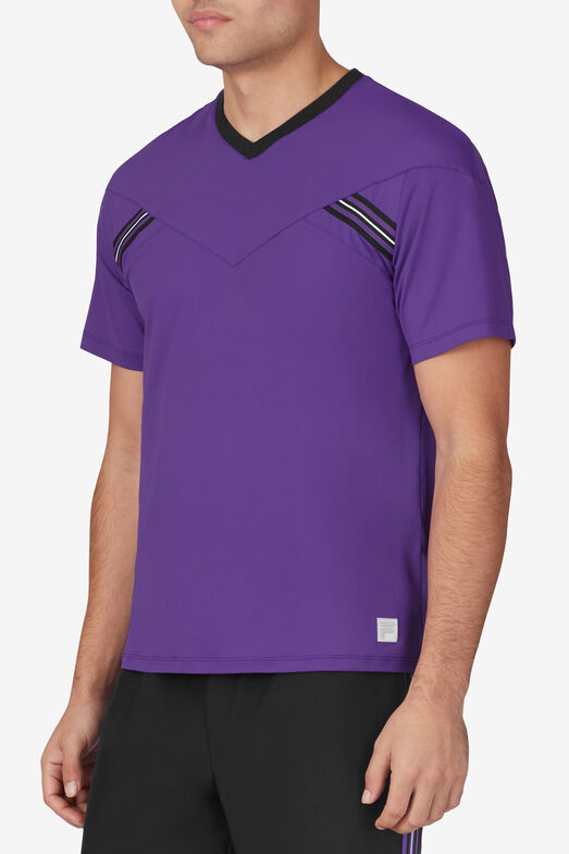BACKSPIN SHORT SLEEVE V NECK