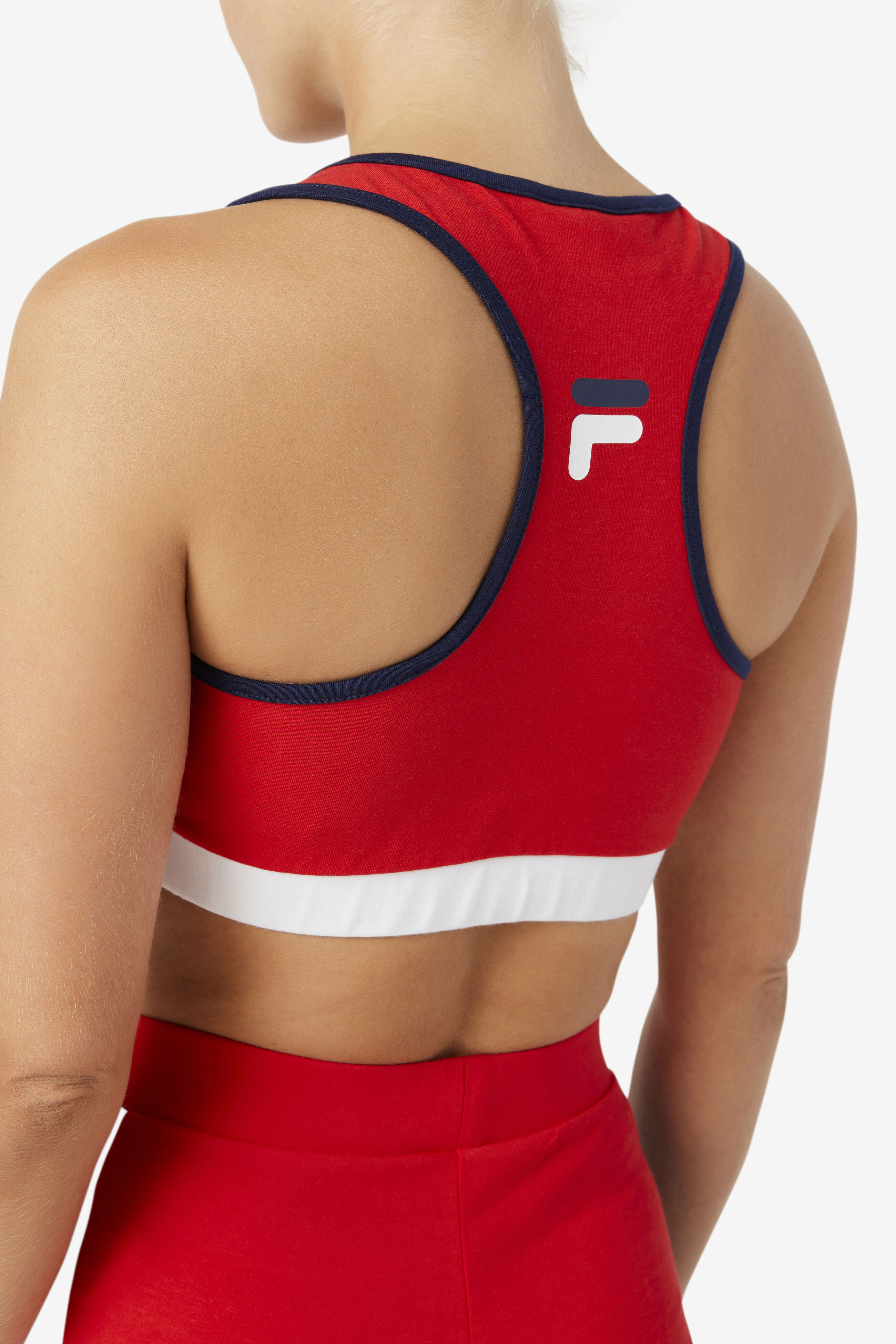 Red fila sale sports bra
