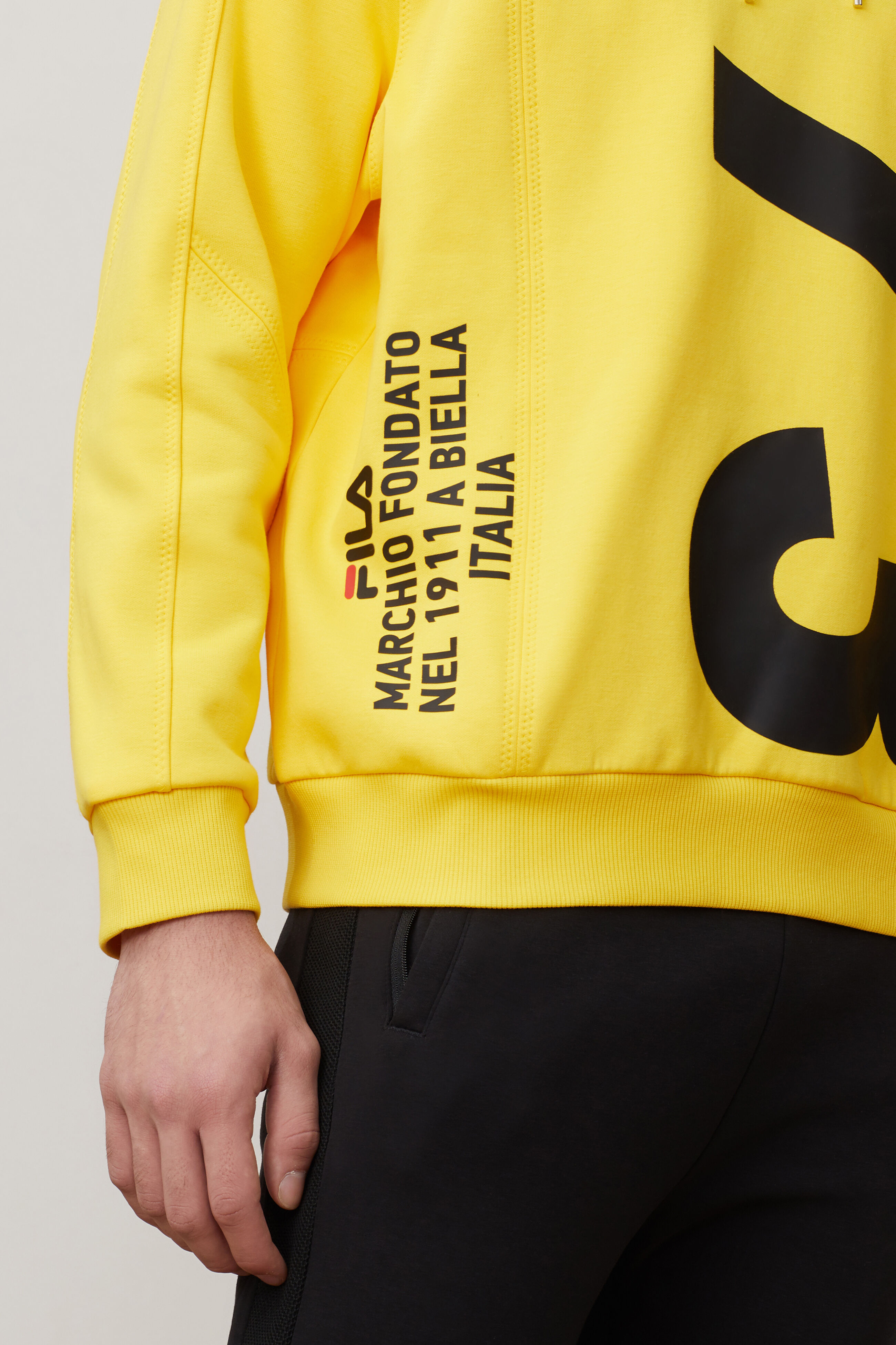 Fila yellow hoodie hot sale