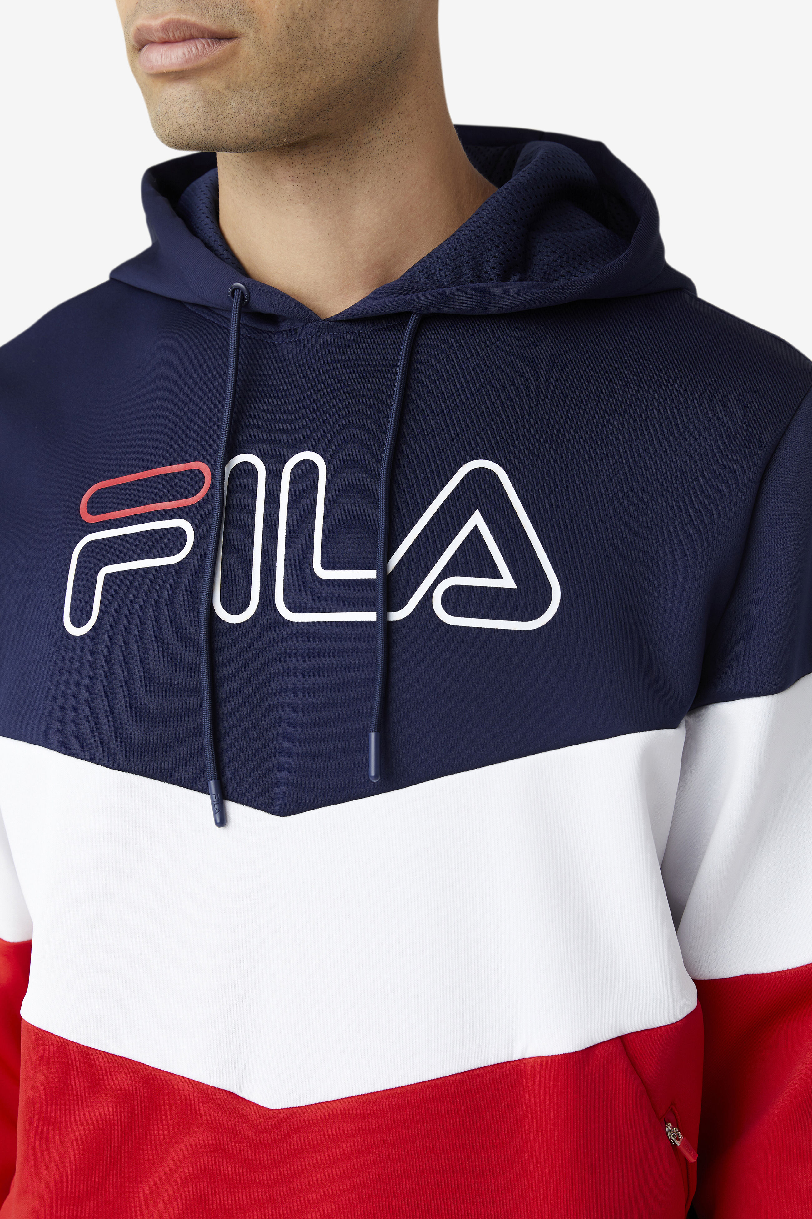 Fila night best sale blocked hoodie
