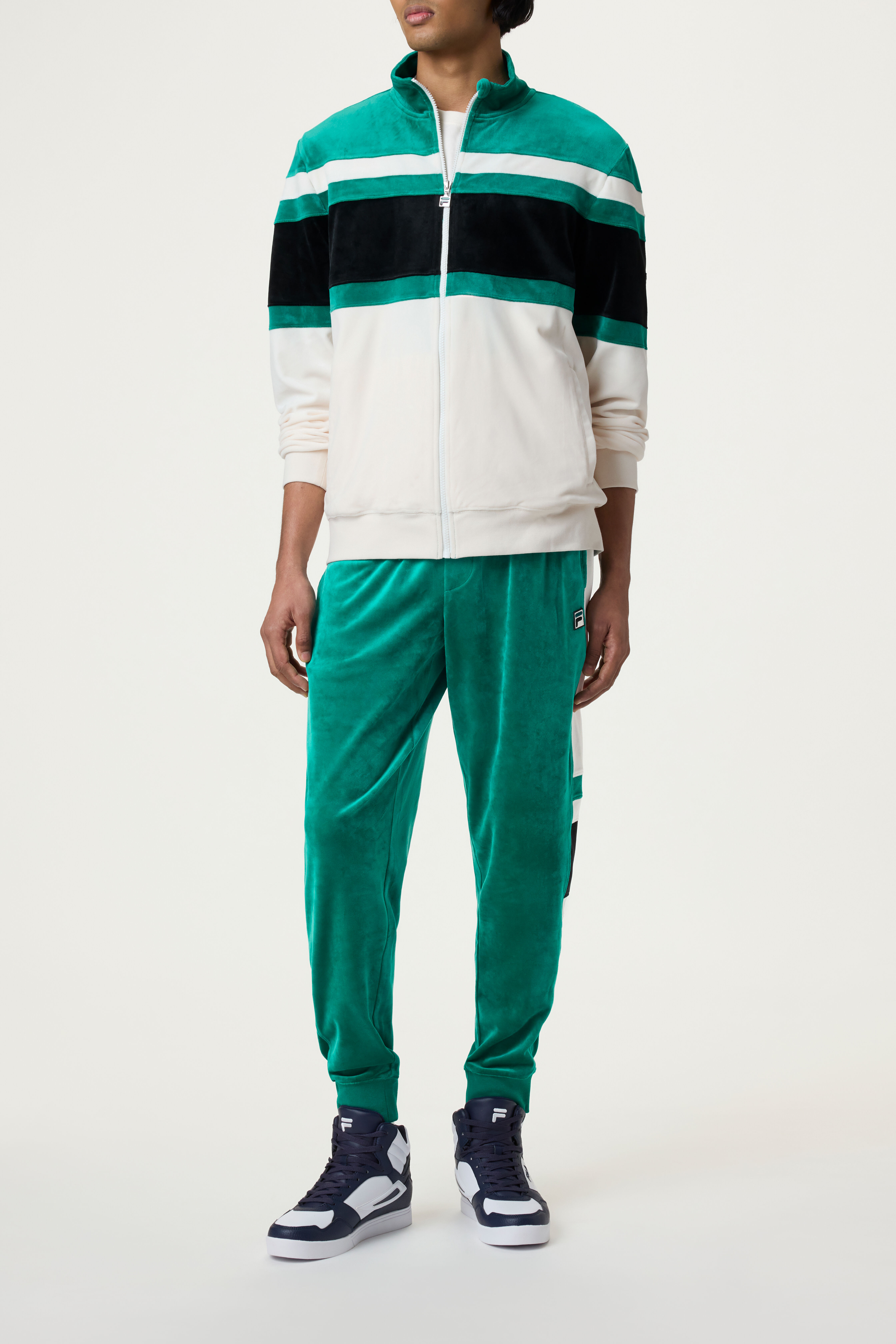 Smart Retro Velour Track Jacket With Zipper | Fila
