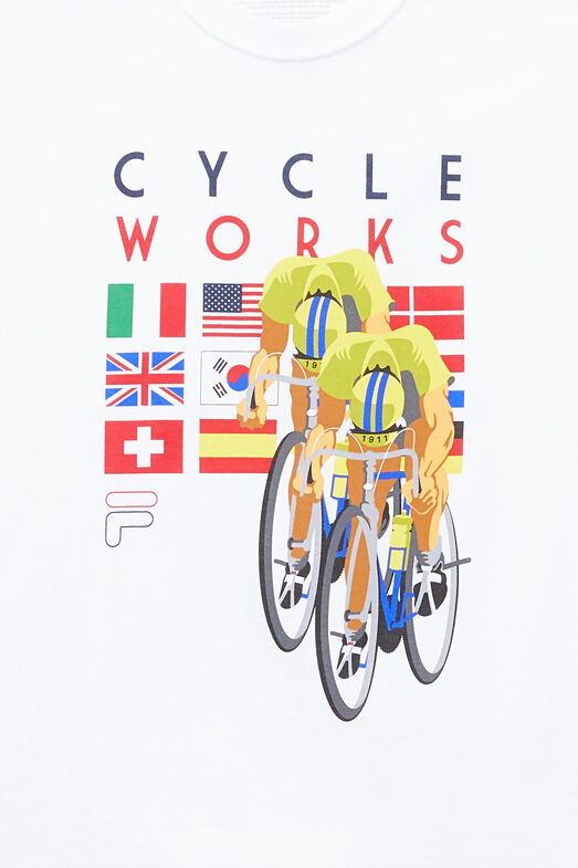 CYCLE WORKS TEE/WHITE/Medium