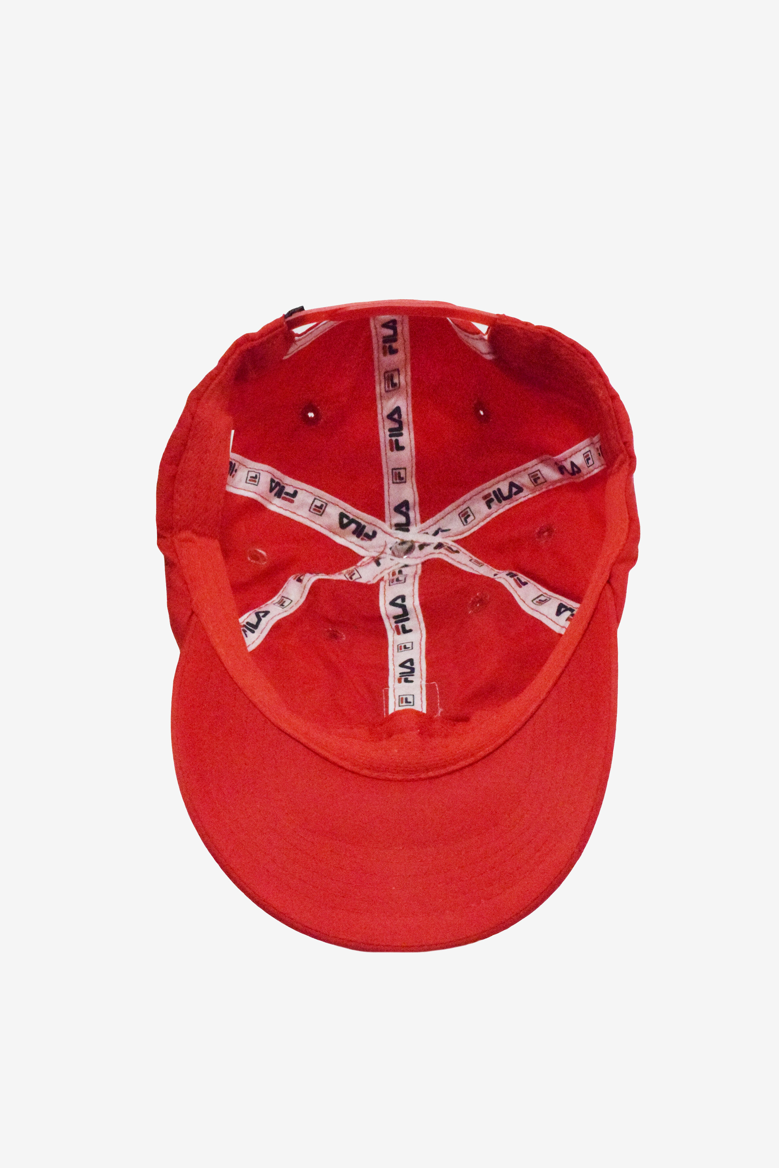 Fila Red Embroidered Baseball Cap Fila