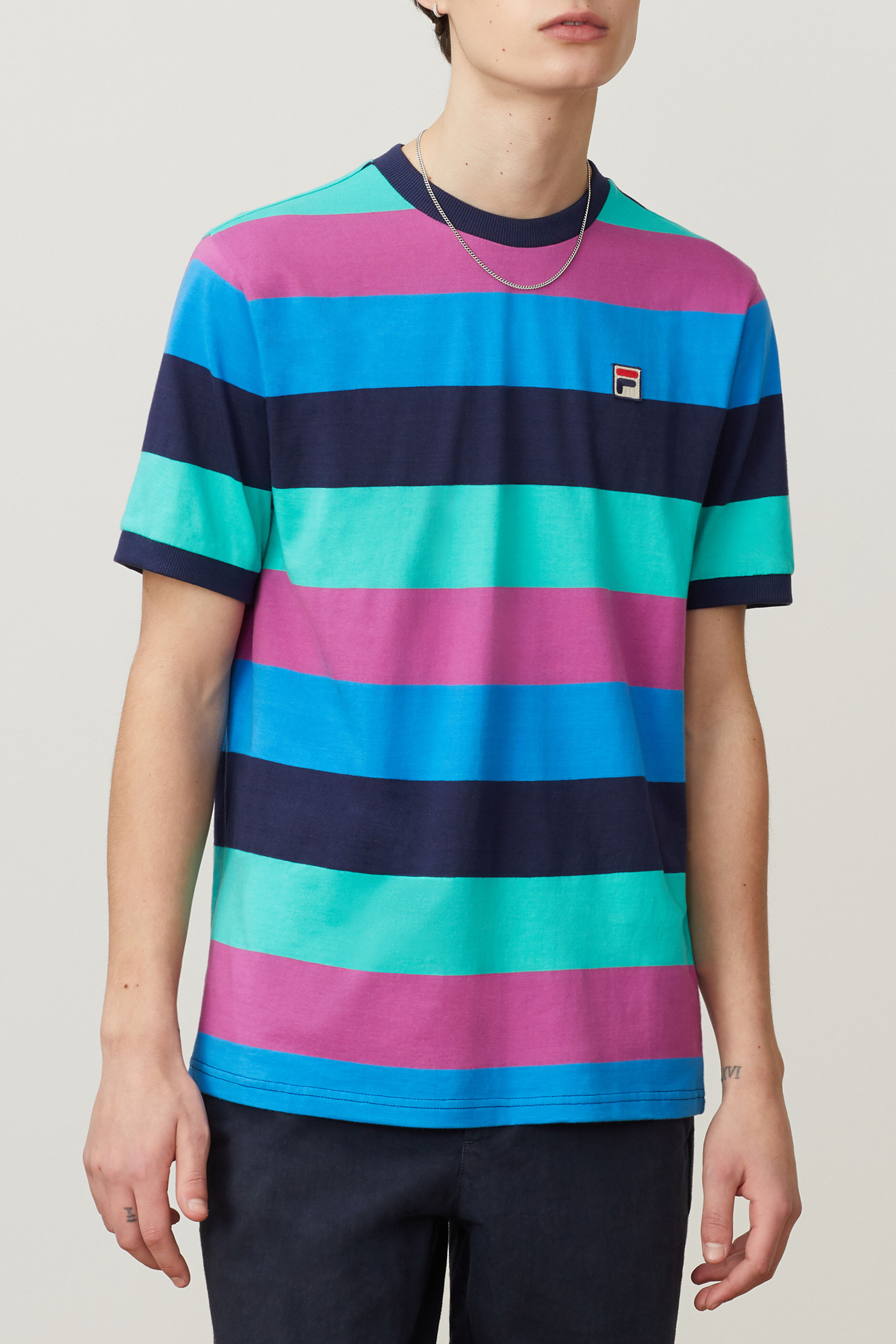 Fila t shirt mens yellow sale