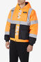 HI VIS BOMBER HOODED JACKET