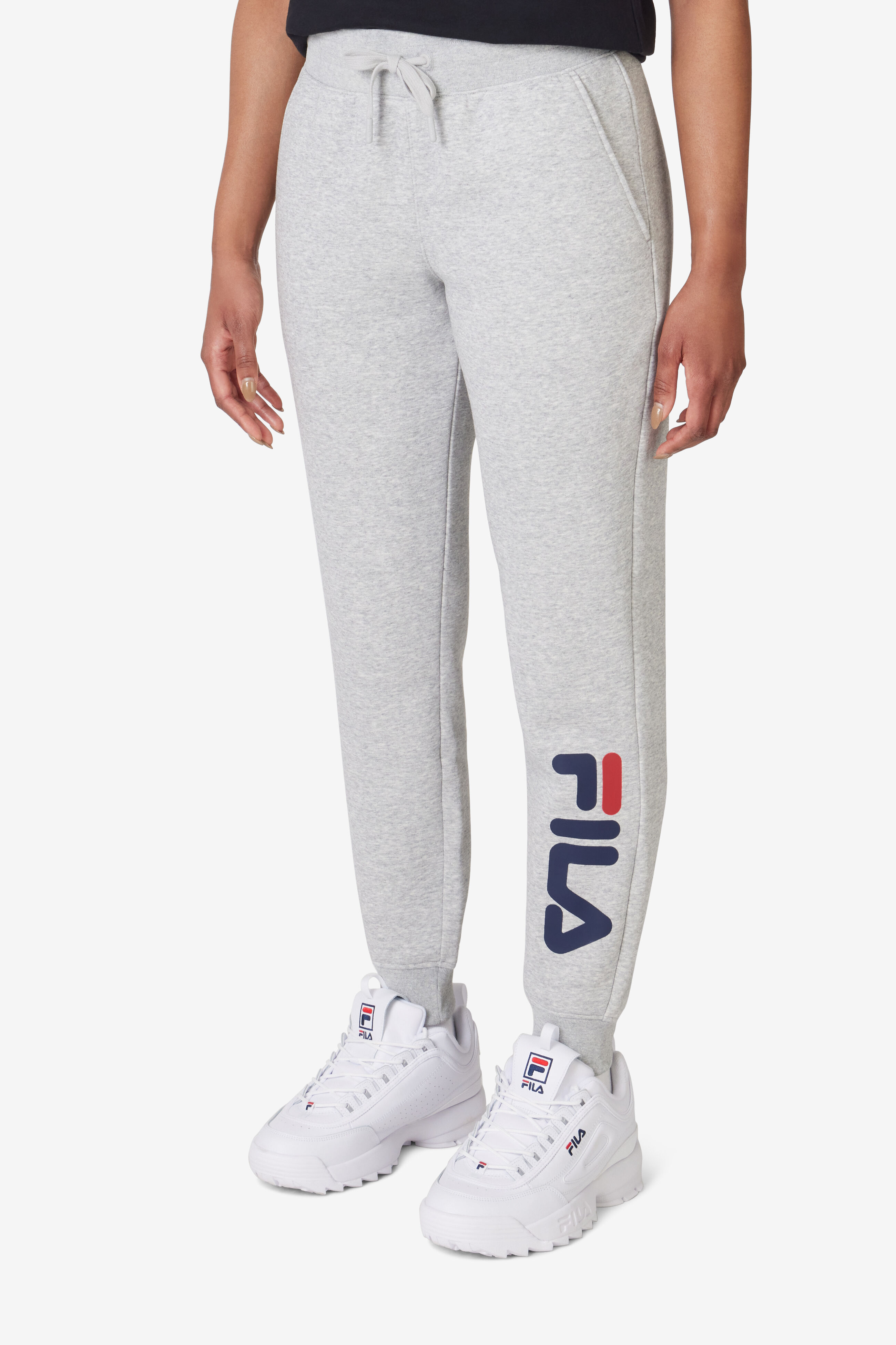 Grey fila sweatpants on sale