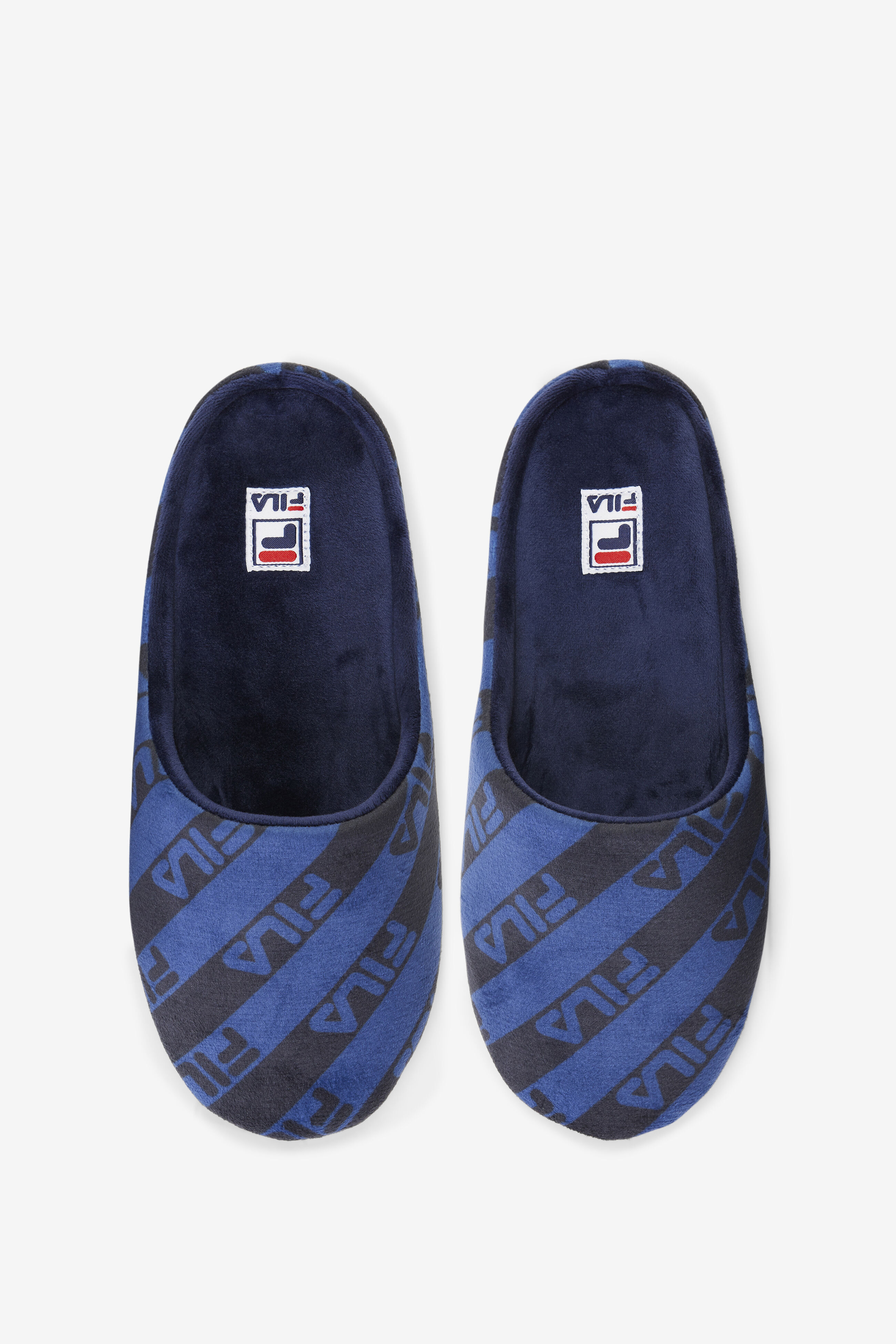 Men's Blue PU Slippers