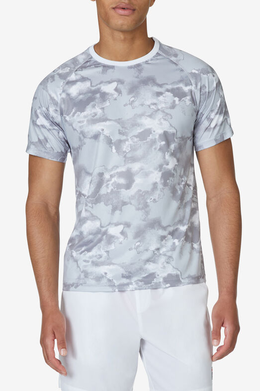 SHORT SLEEVE PRINTED CREW