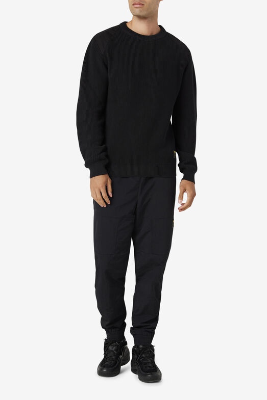 JORY FISHERMAN KNIT/BLACK/Extra large