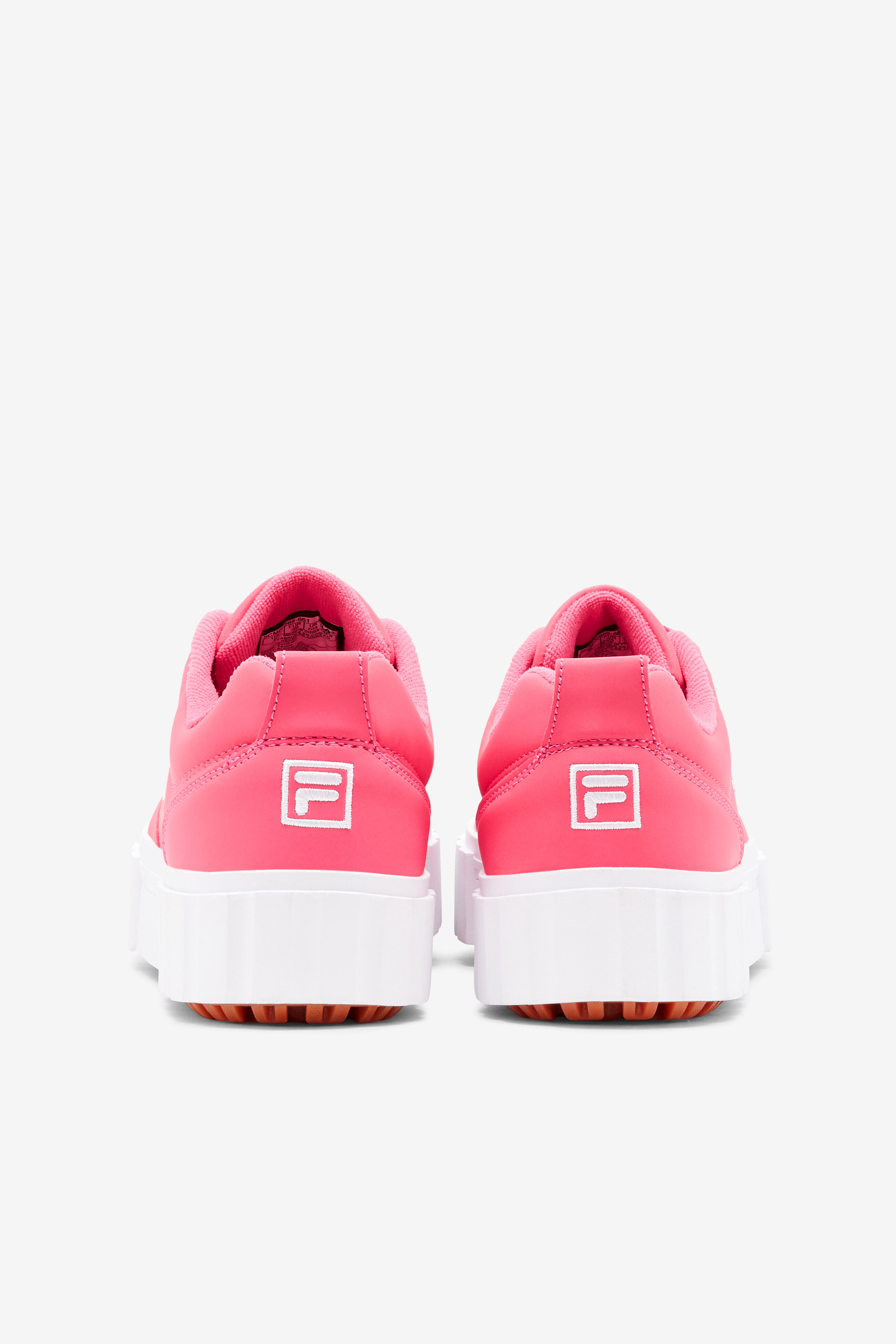 Pink glossy fila shoes new arrivals