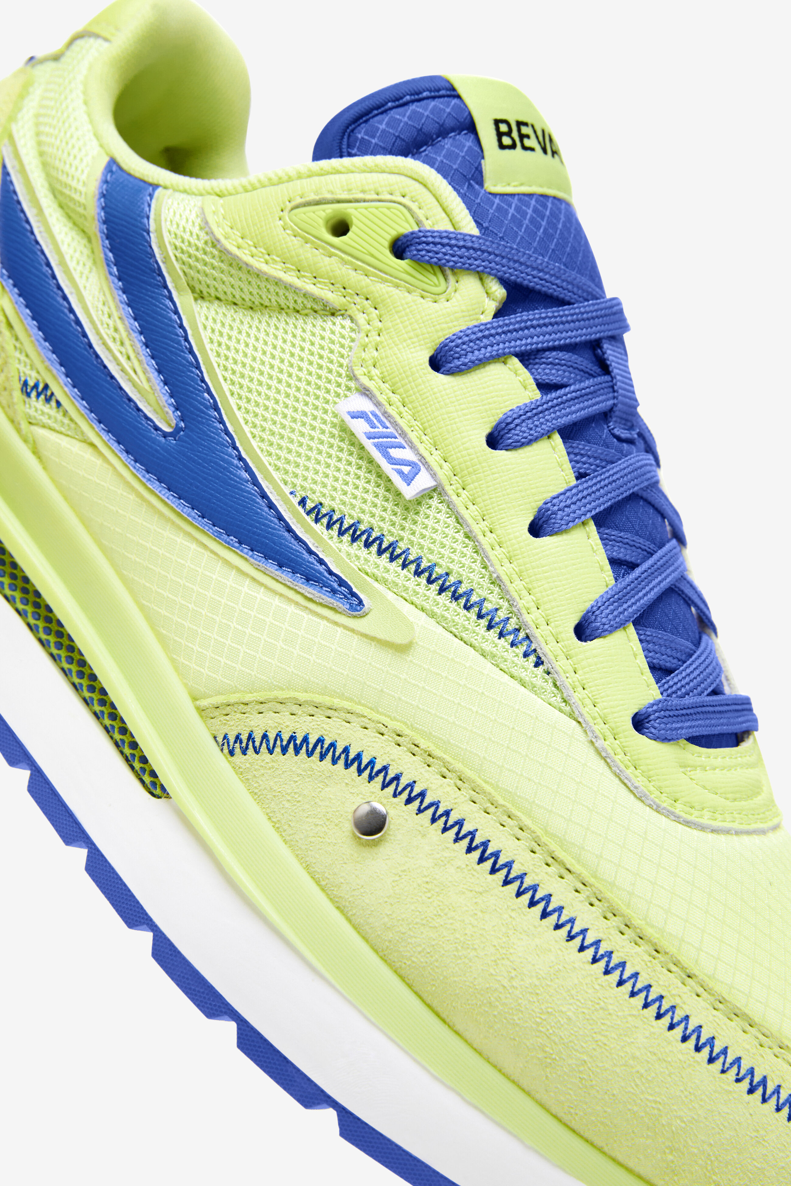 Green and yellow fila shoes deals