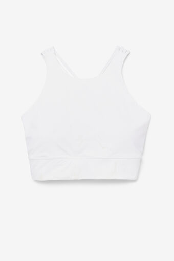 UPLIFT HIGH NECK SPORTS BRA/WHITE/1XLarge