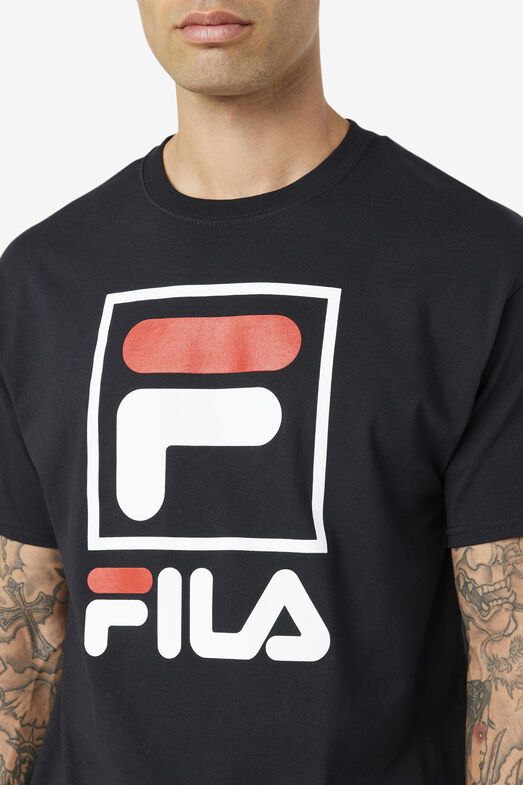 Stacked Short Sleeve Men's Logo Tee | Fila
