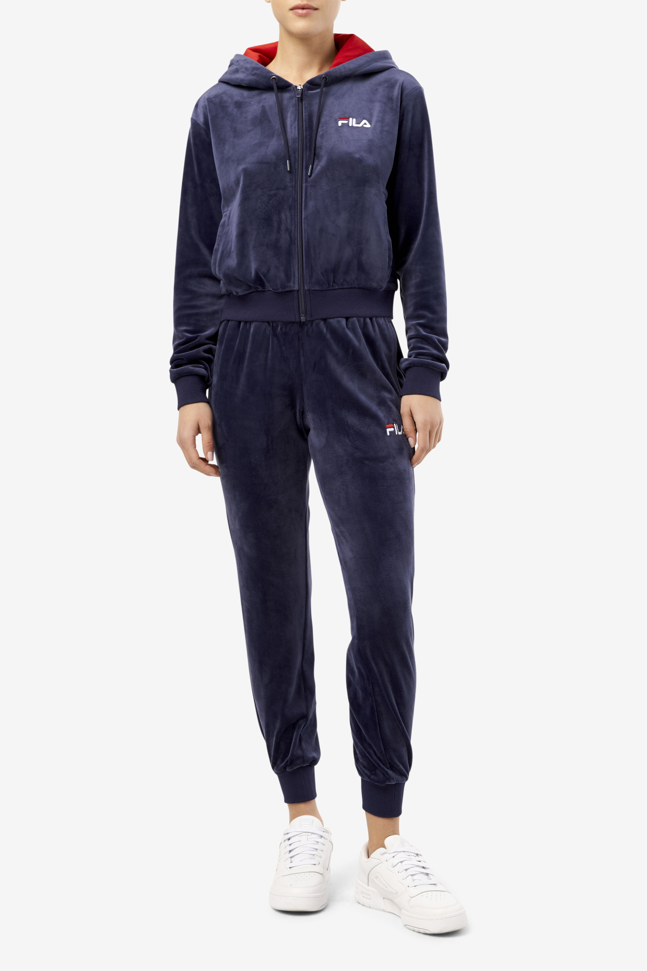 Fila velvet deals tracksuit womens