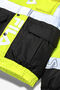 HI VIS BOMBER HOODED JACKET