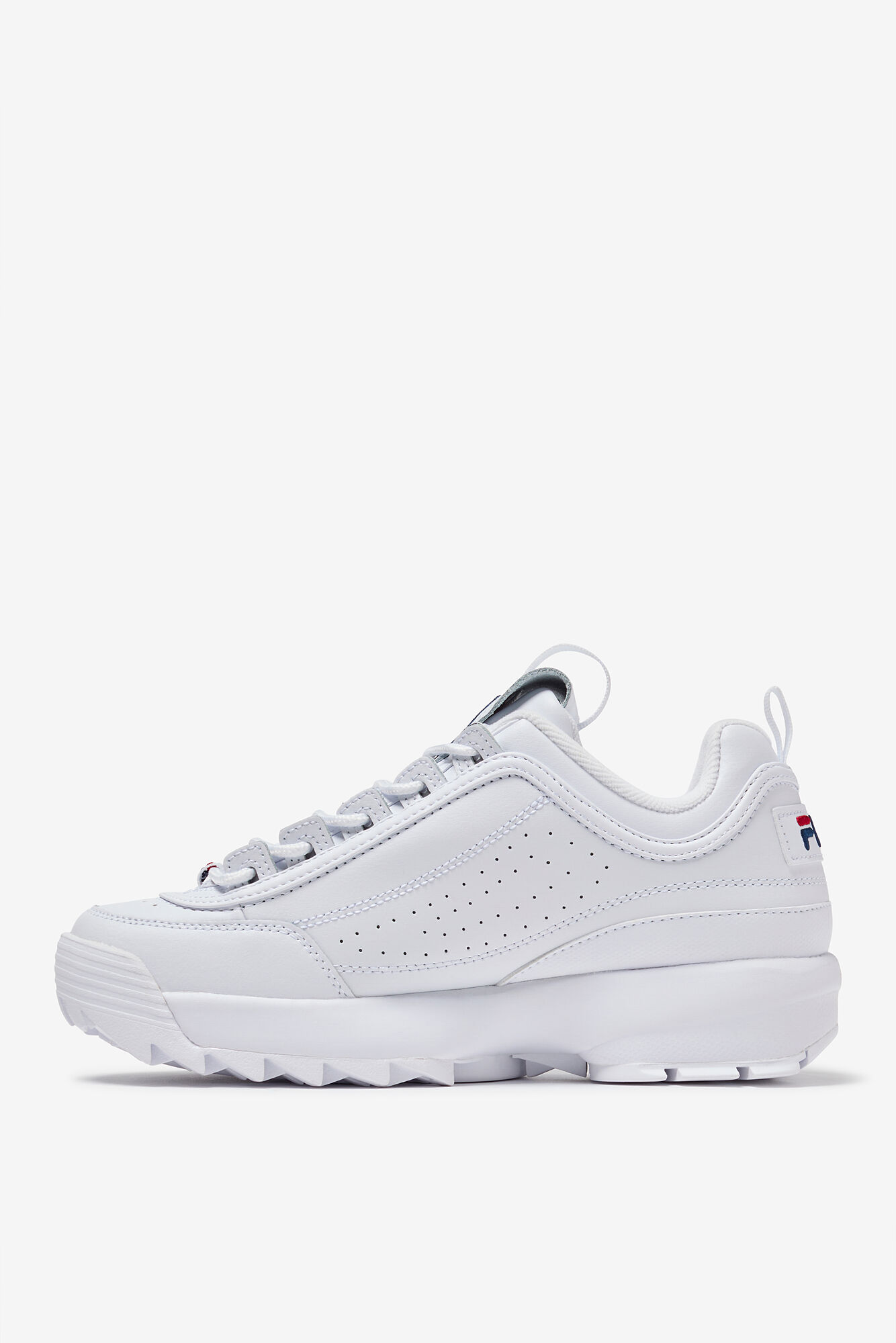 chunky white sneakers fila